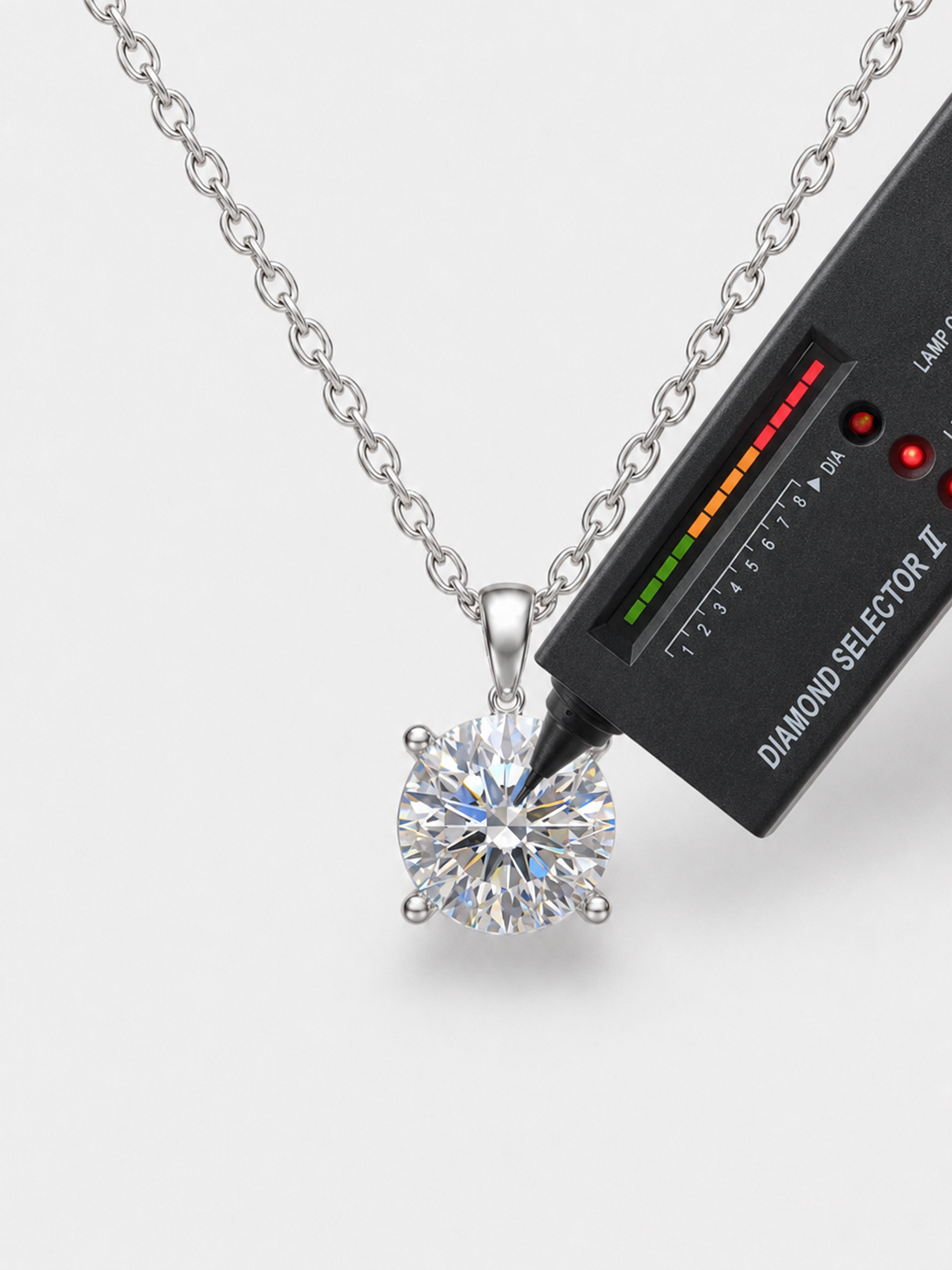 1Ct Sparkling Moissanite Diamond Pendant Necklace