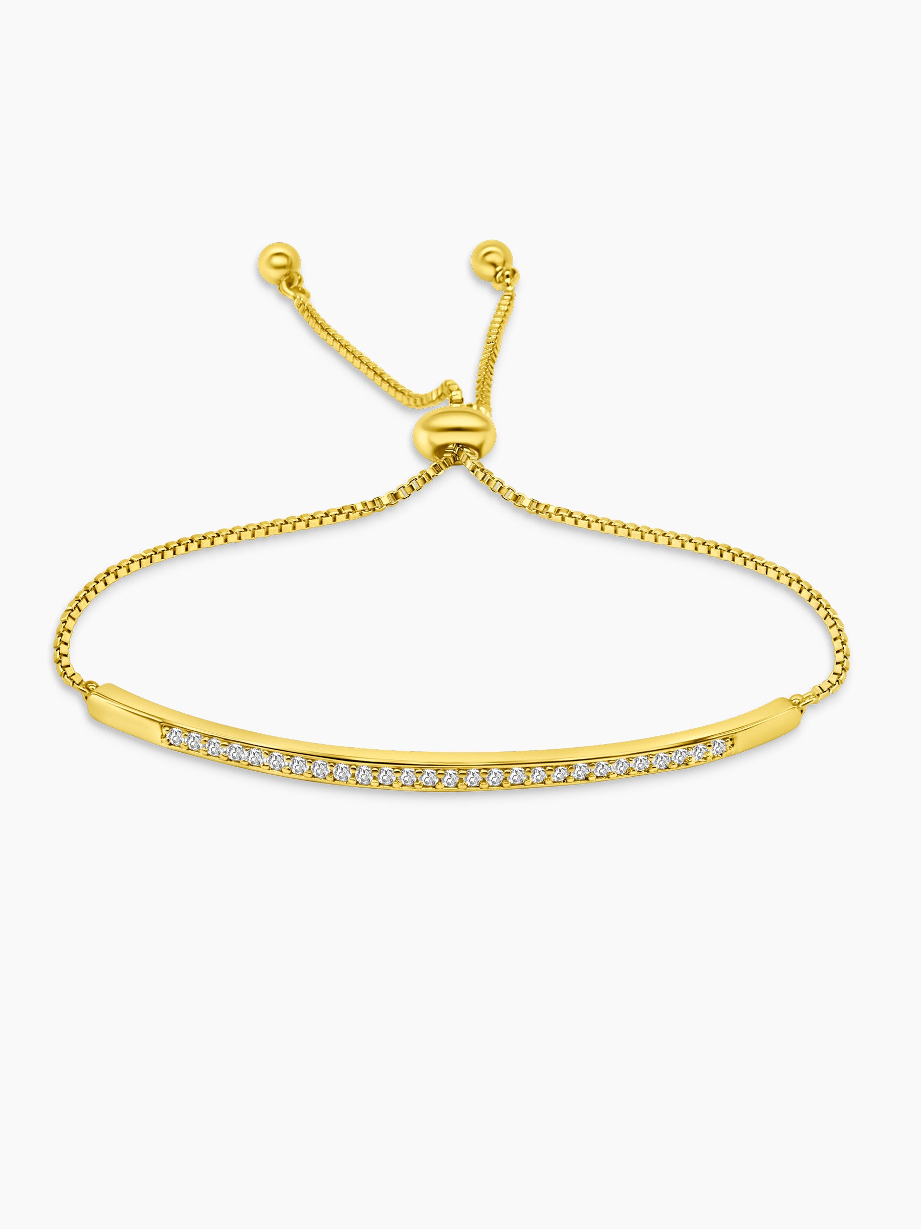 Adjustable Tennis Bar Bracelet