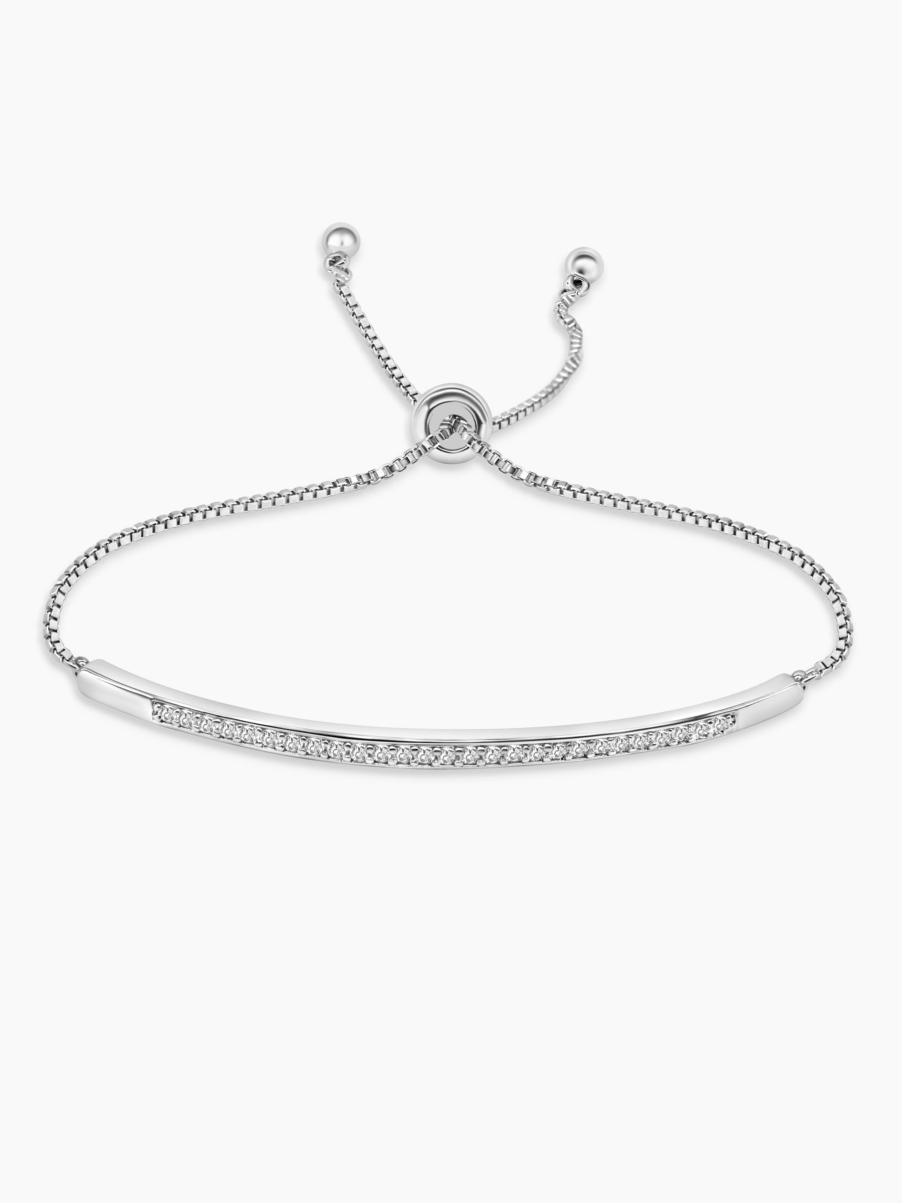 Adjustable Tennis Bar Bracelet