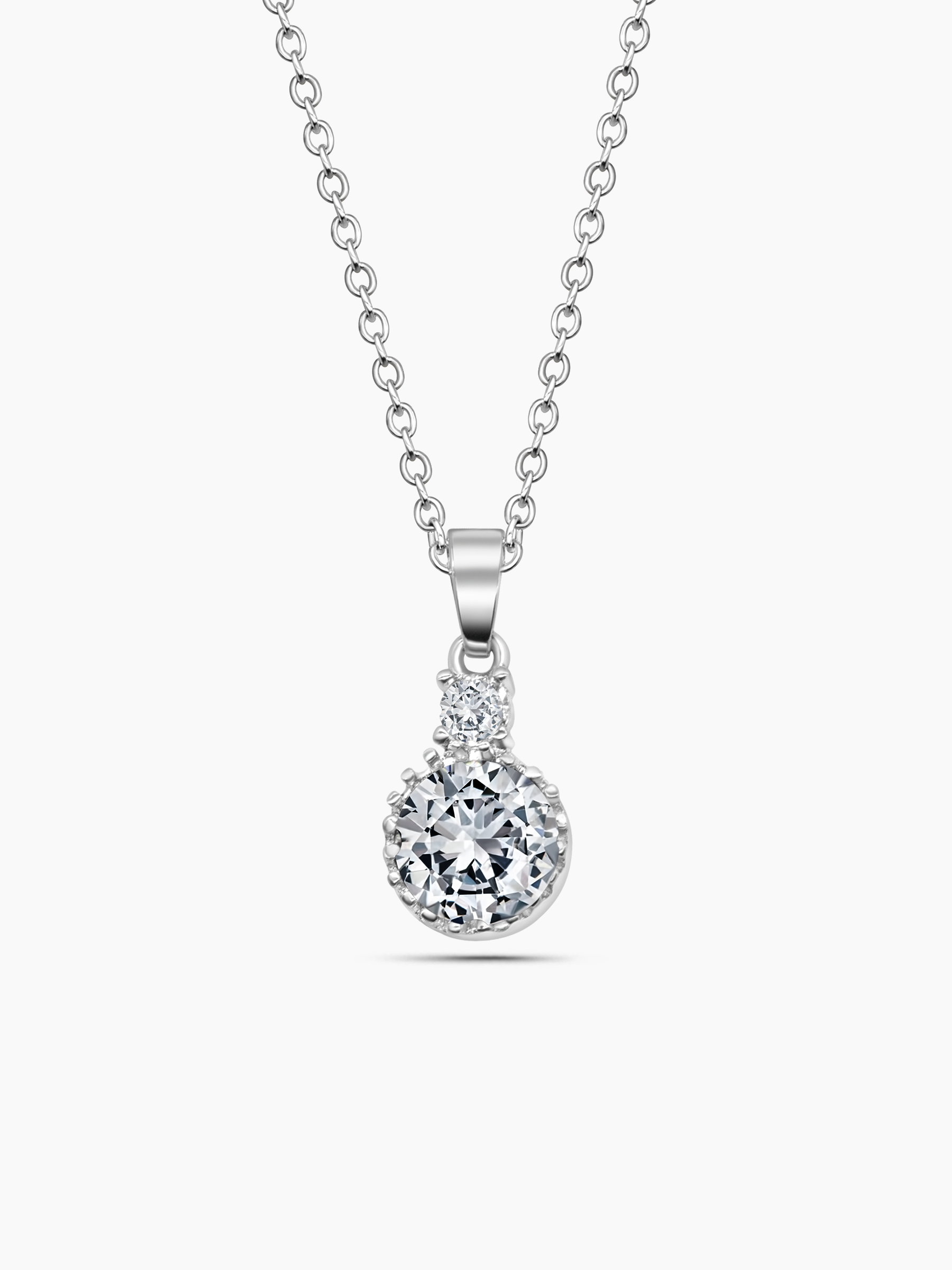 Aquamarine Simulated Pendant Necklace for Women