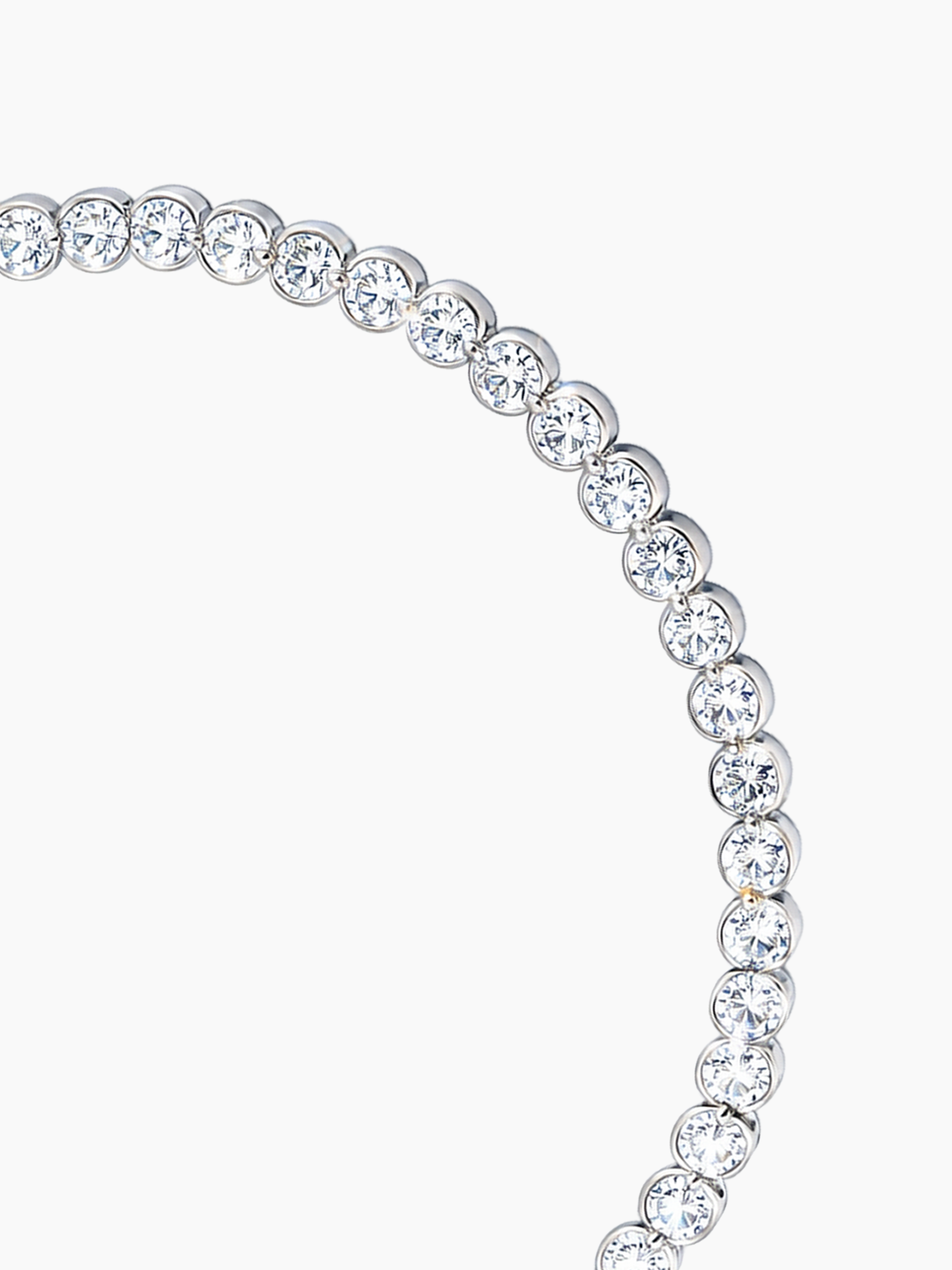 Bezel Tennis_Bracelet Sterling Silver Round2