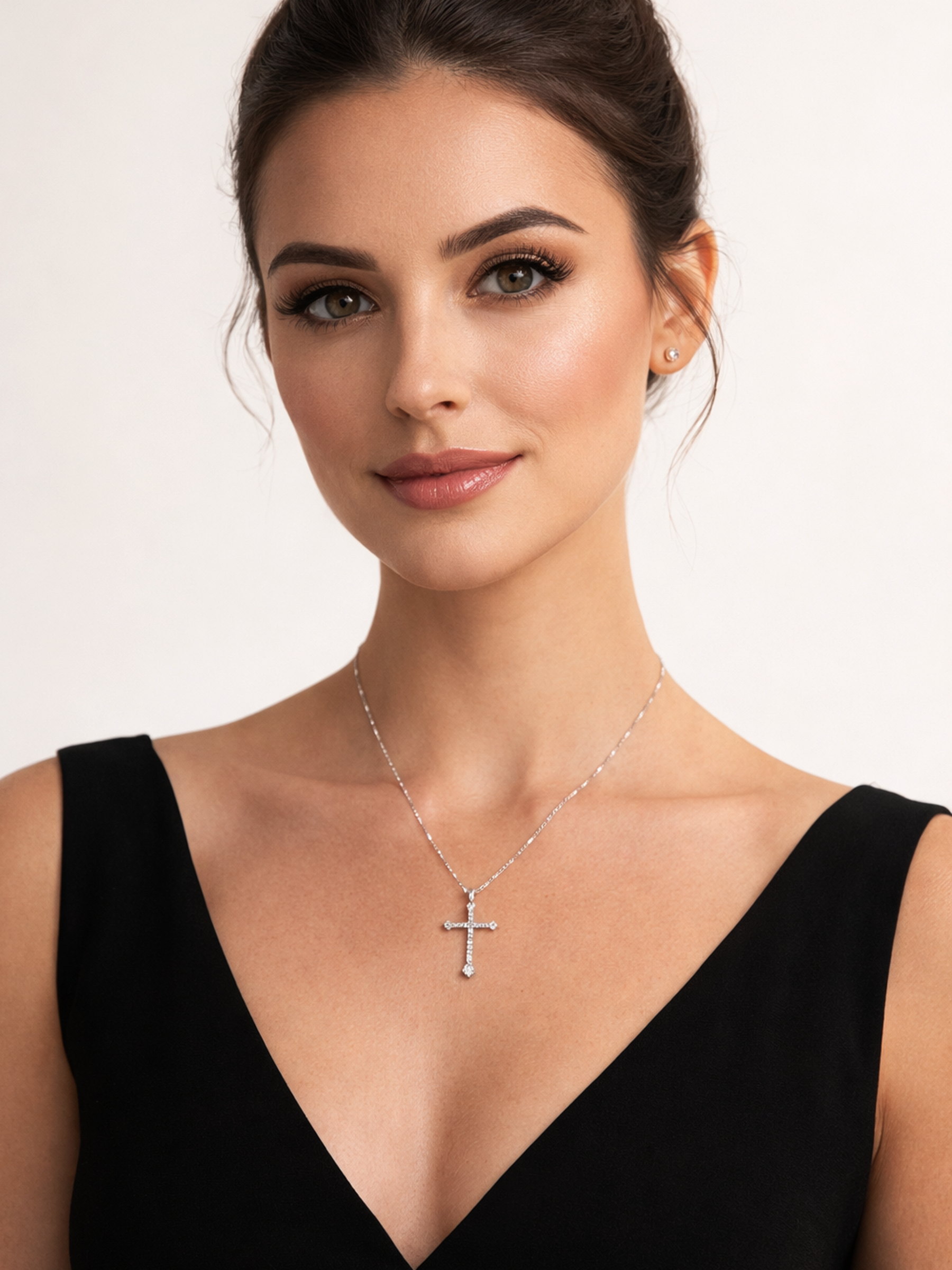 Classic Cross Necklace 925 Sterling Silver