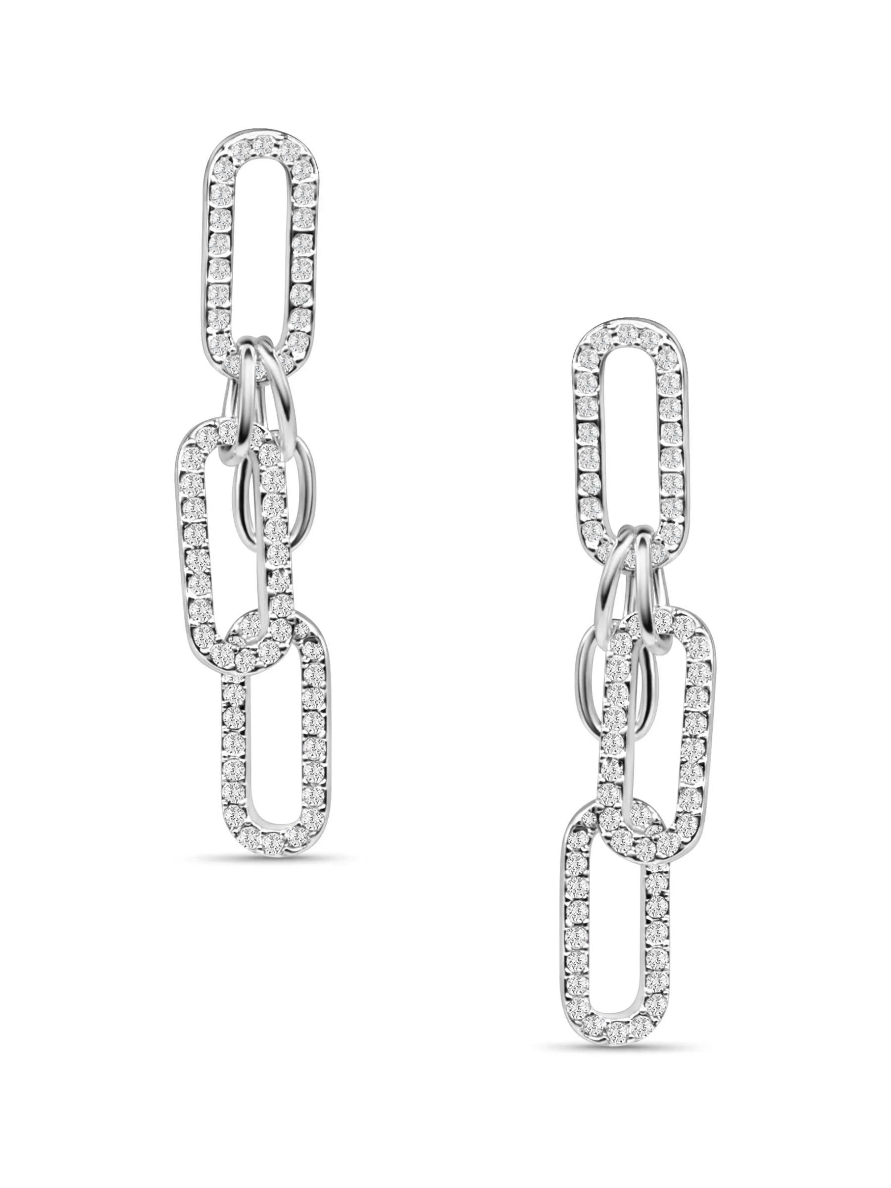 Chain Link Earrings - AMBER JONES