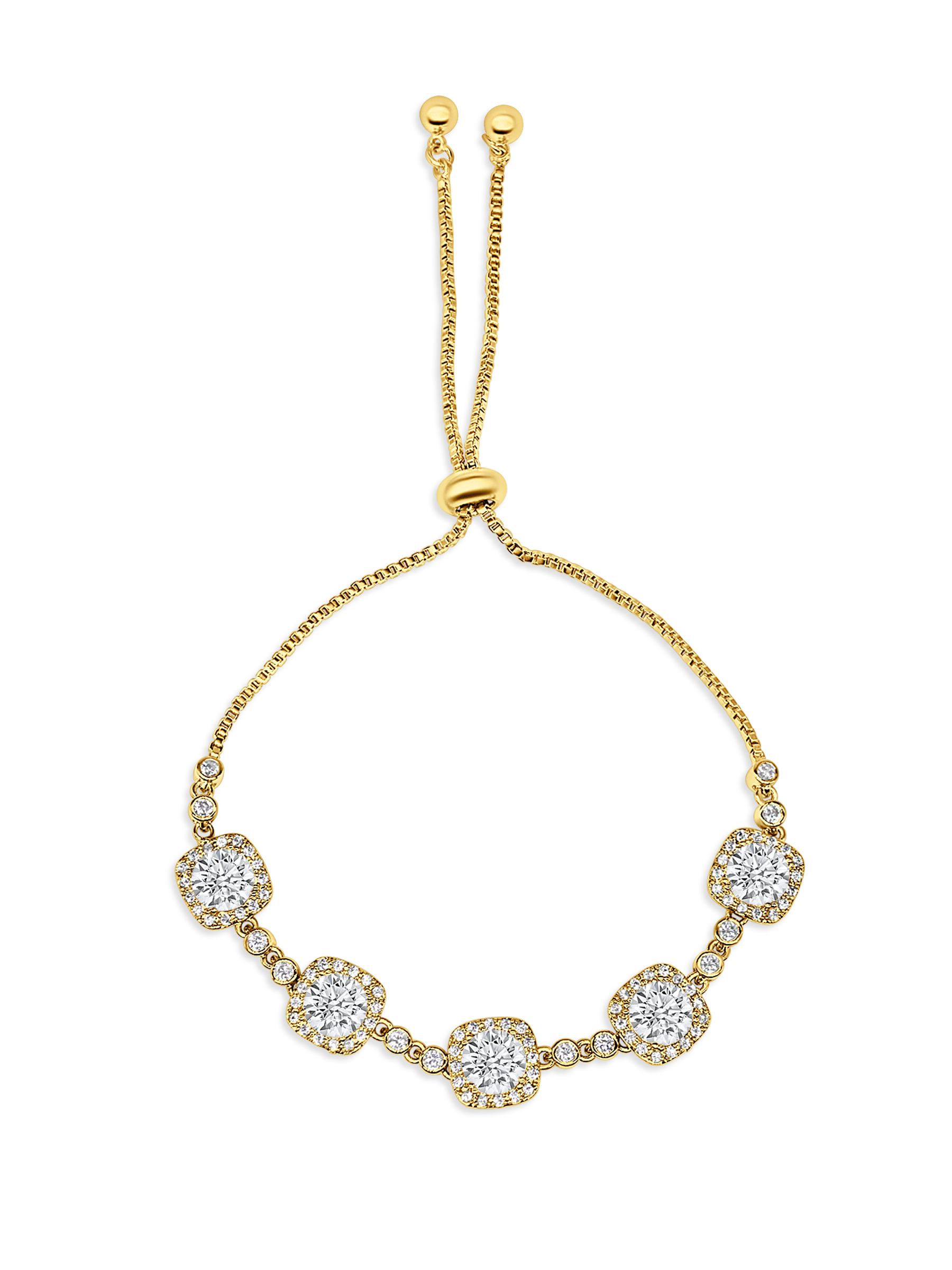 Olivia Paris Gold Adjustable Bracelet 18K Gold Tone Plated