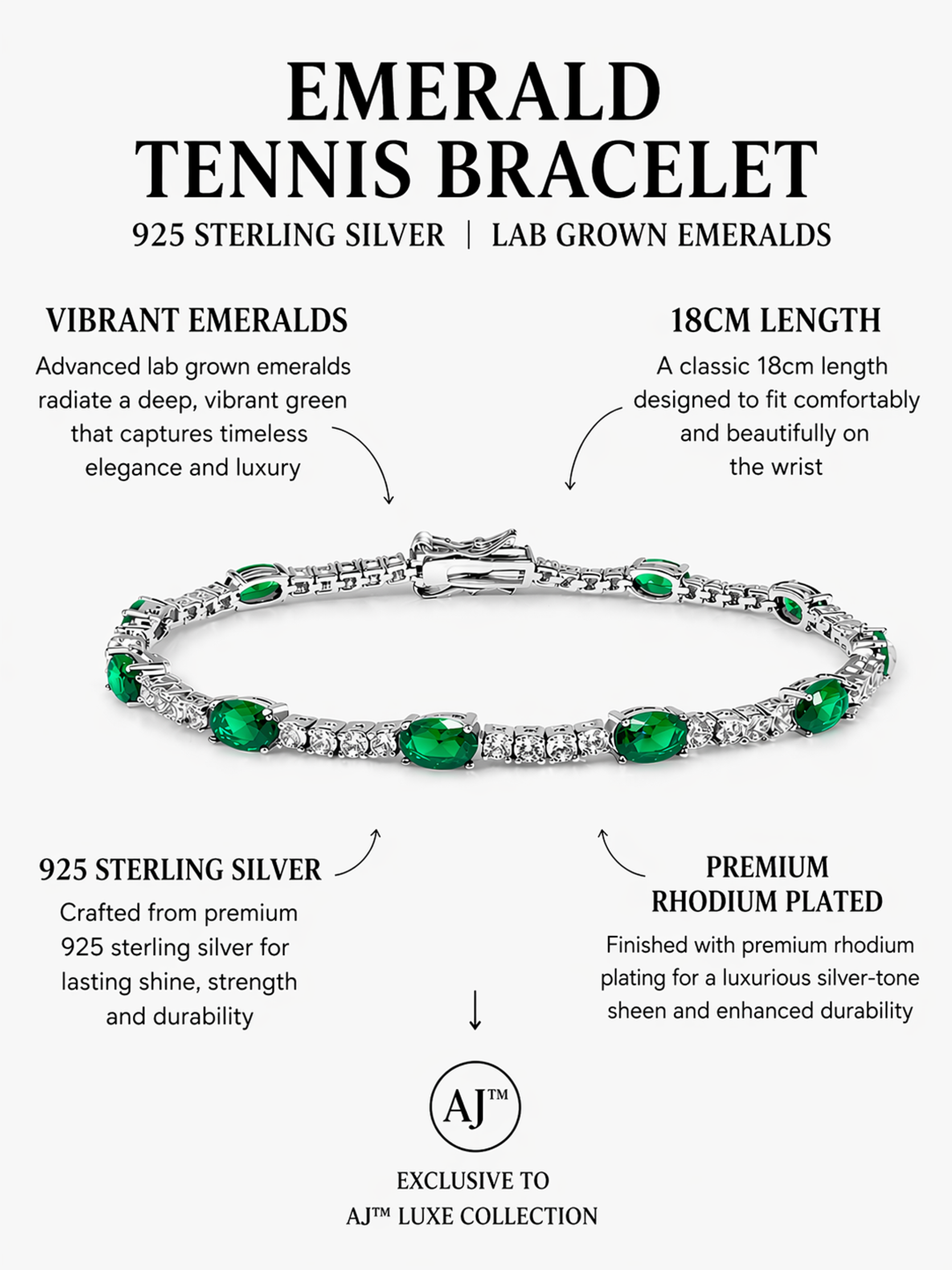Emerald Tennis Bracelet
