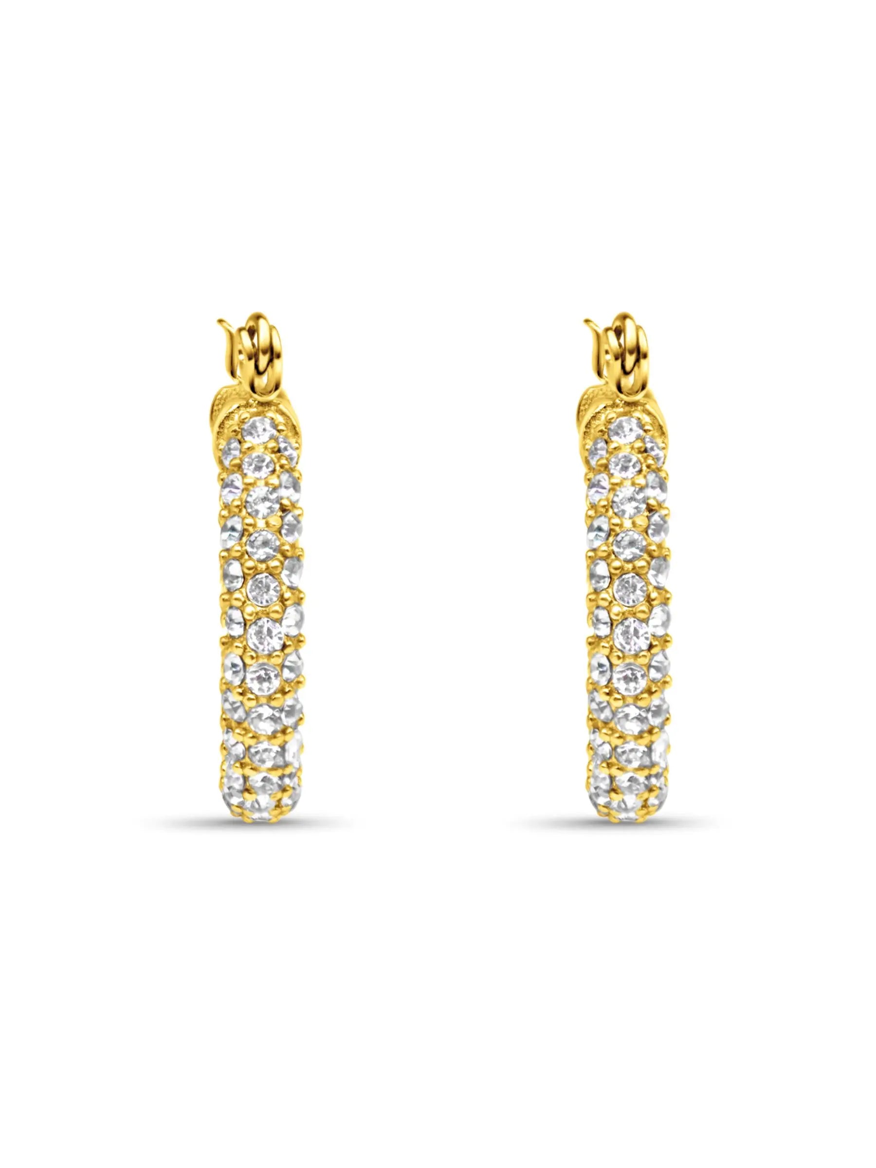 Gold Hoop Earrings - AMBER JONES