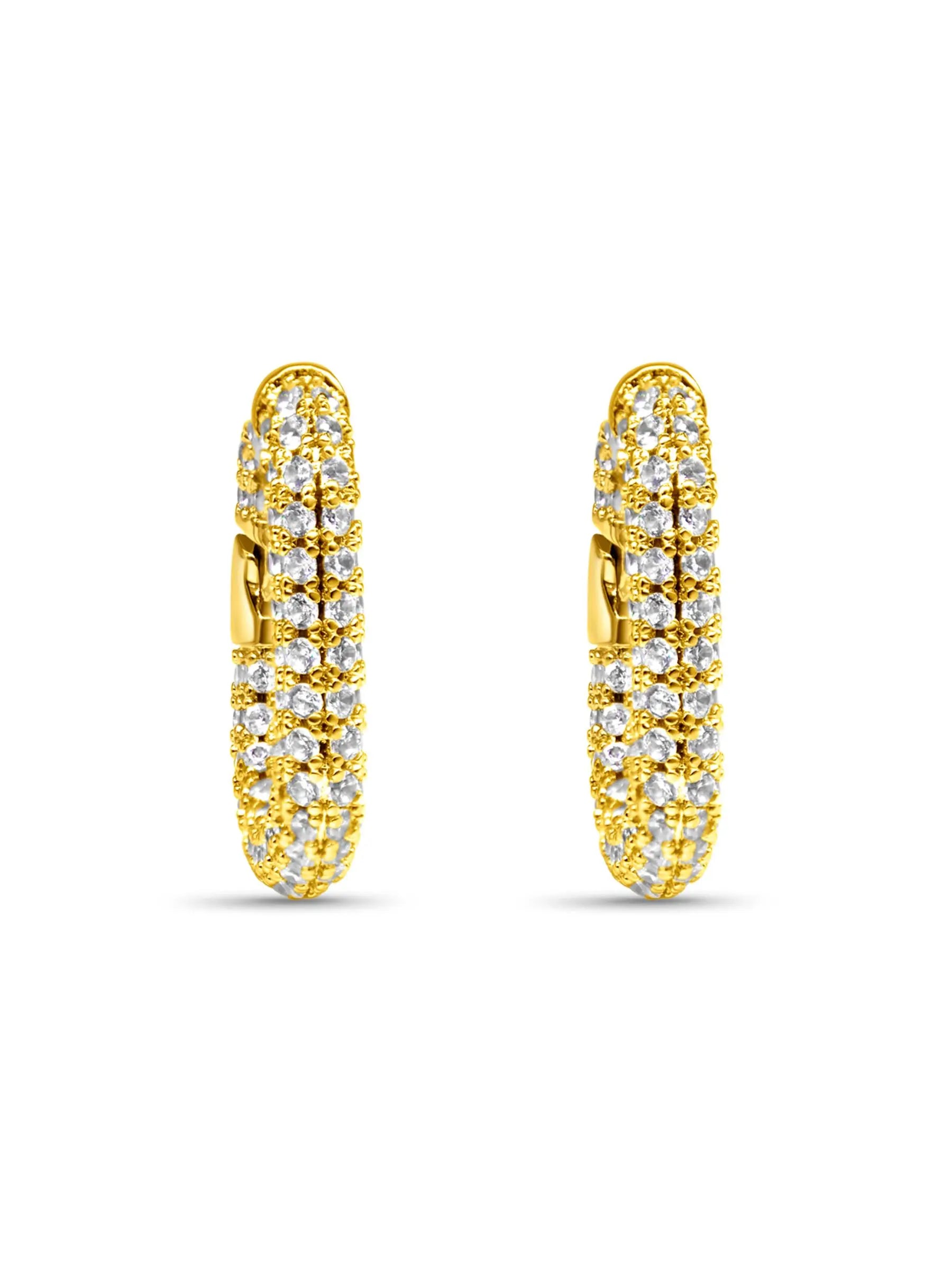 Gold Huggie Earrings - AMBER JONES