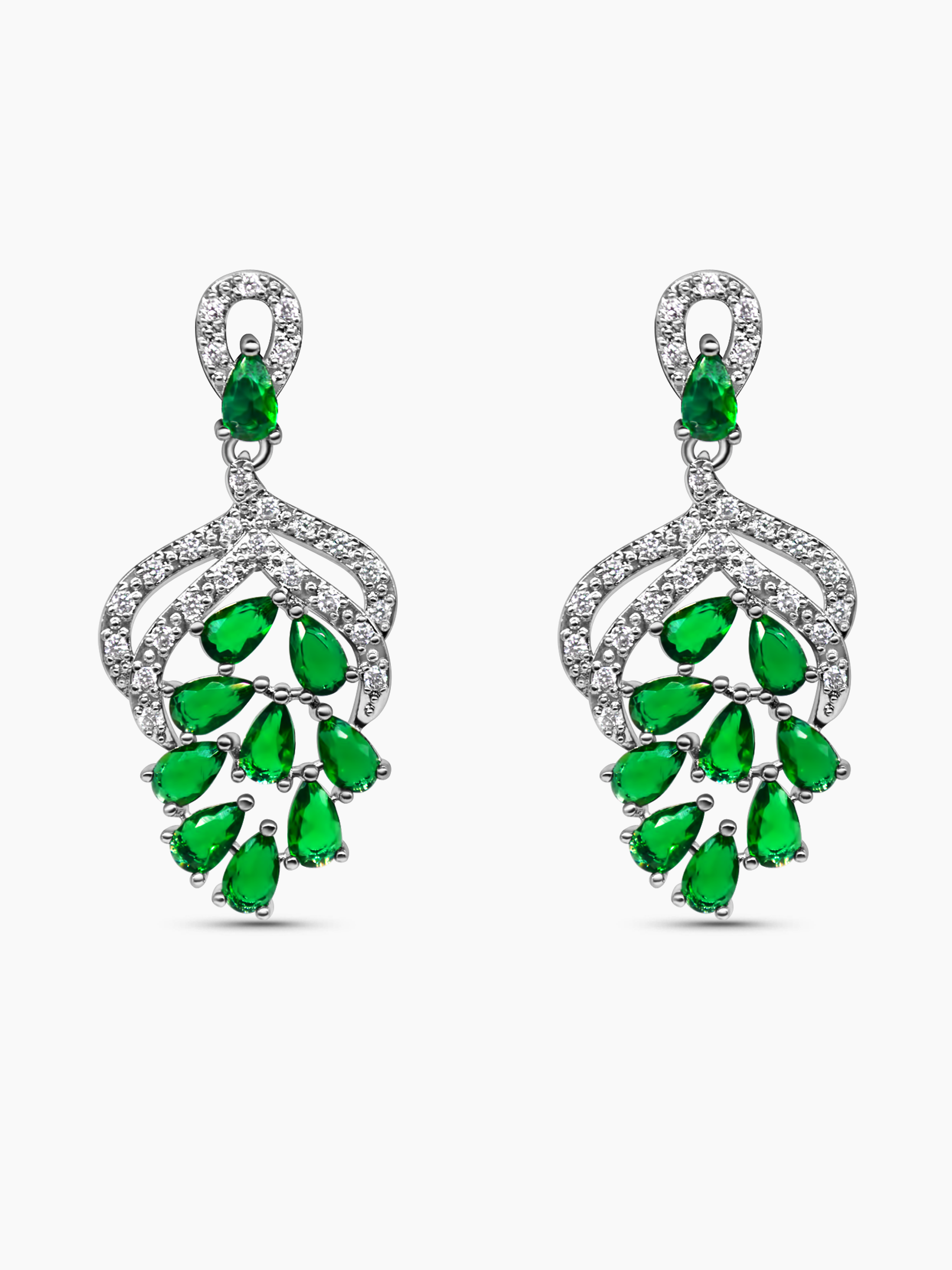 Green Emerald Earrings