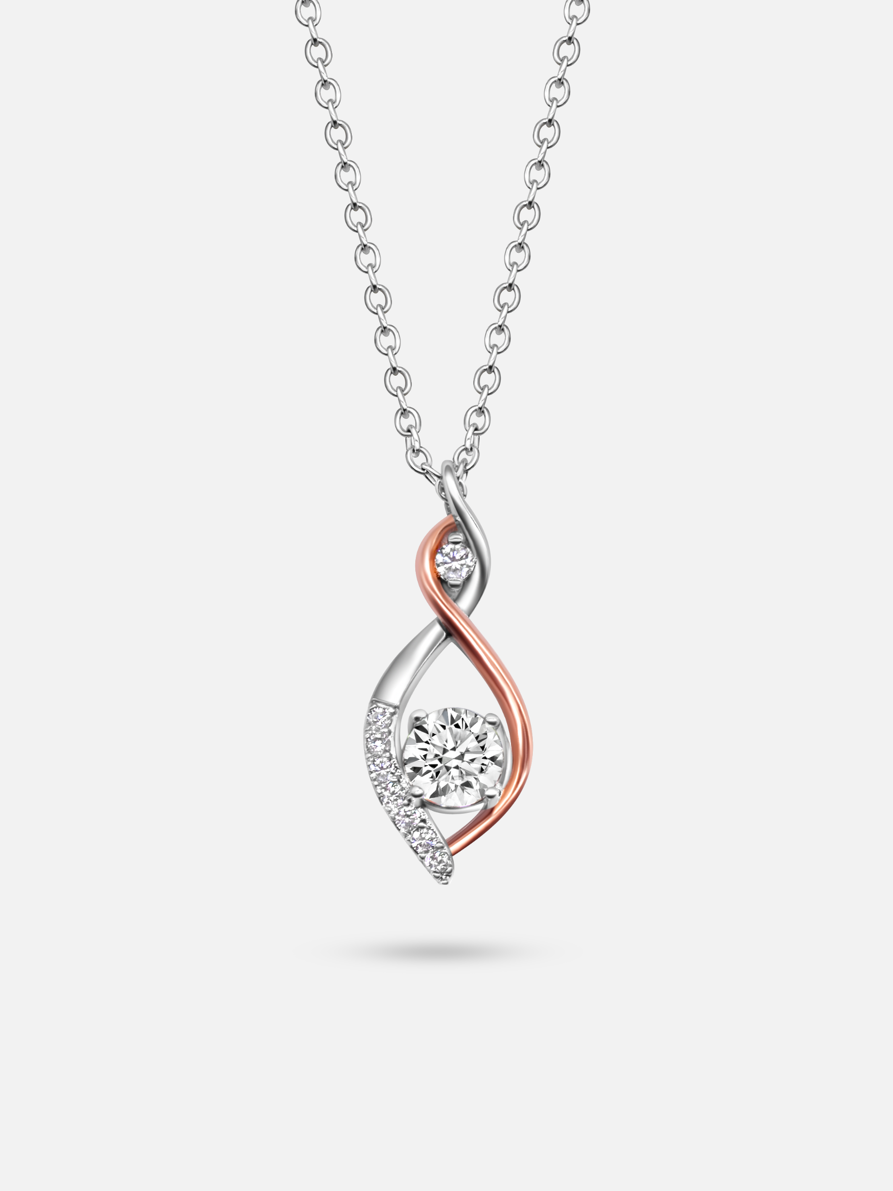 Infinity Love Sterling Silver Necklace