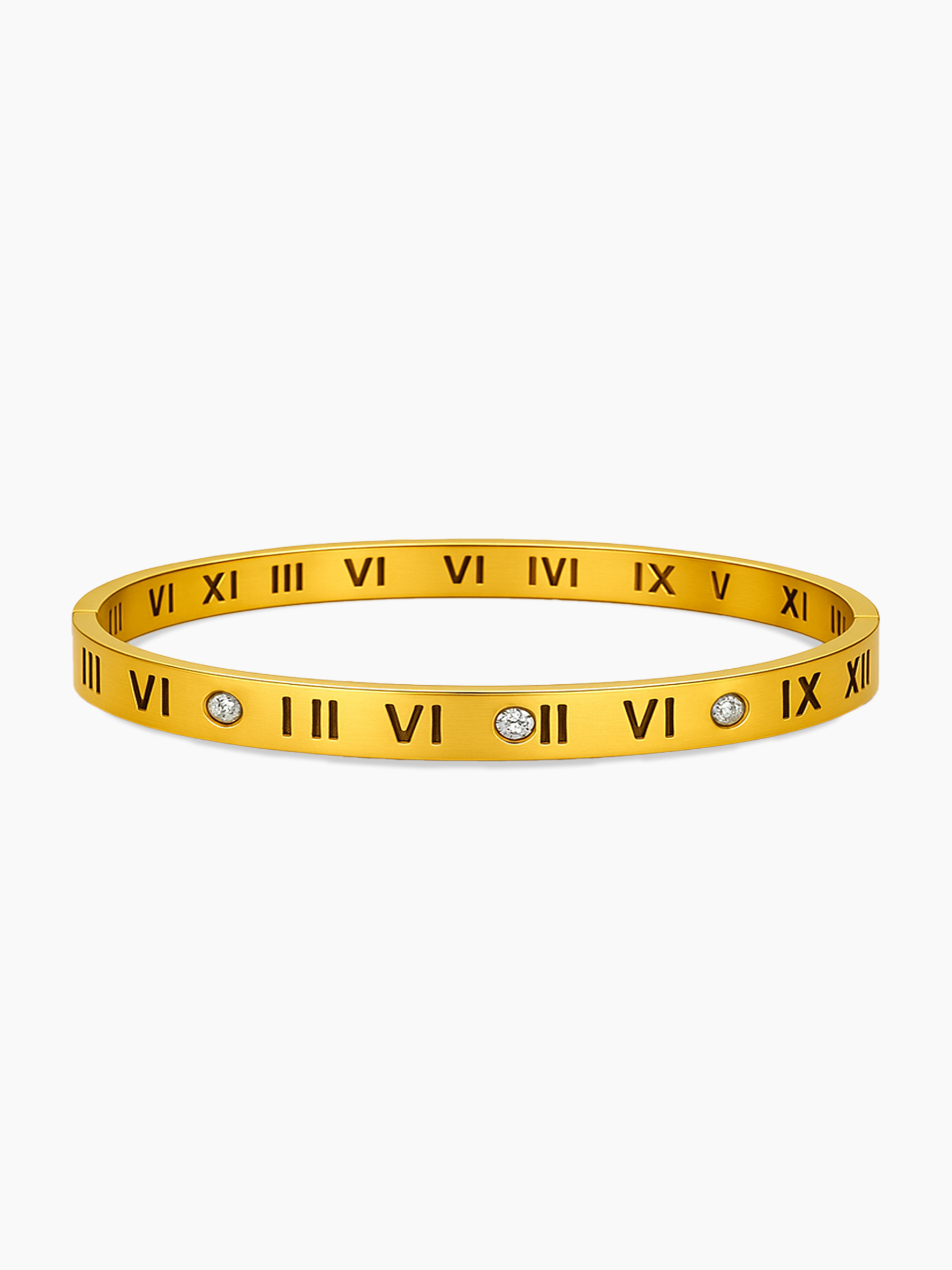 Roman Numeral Bangle Bracelet