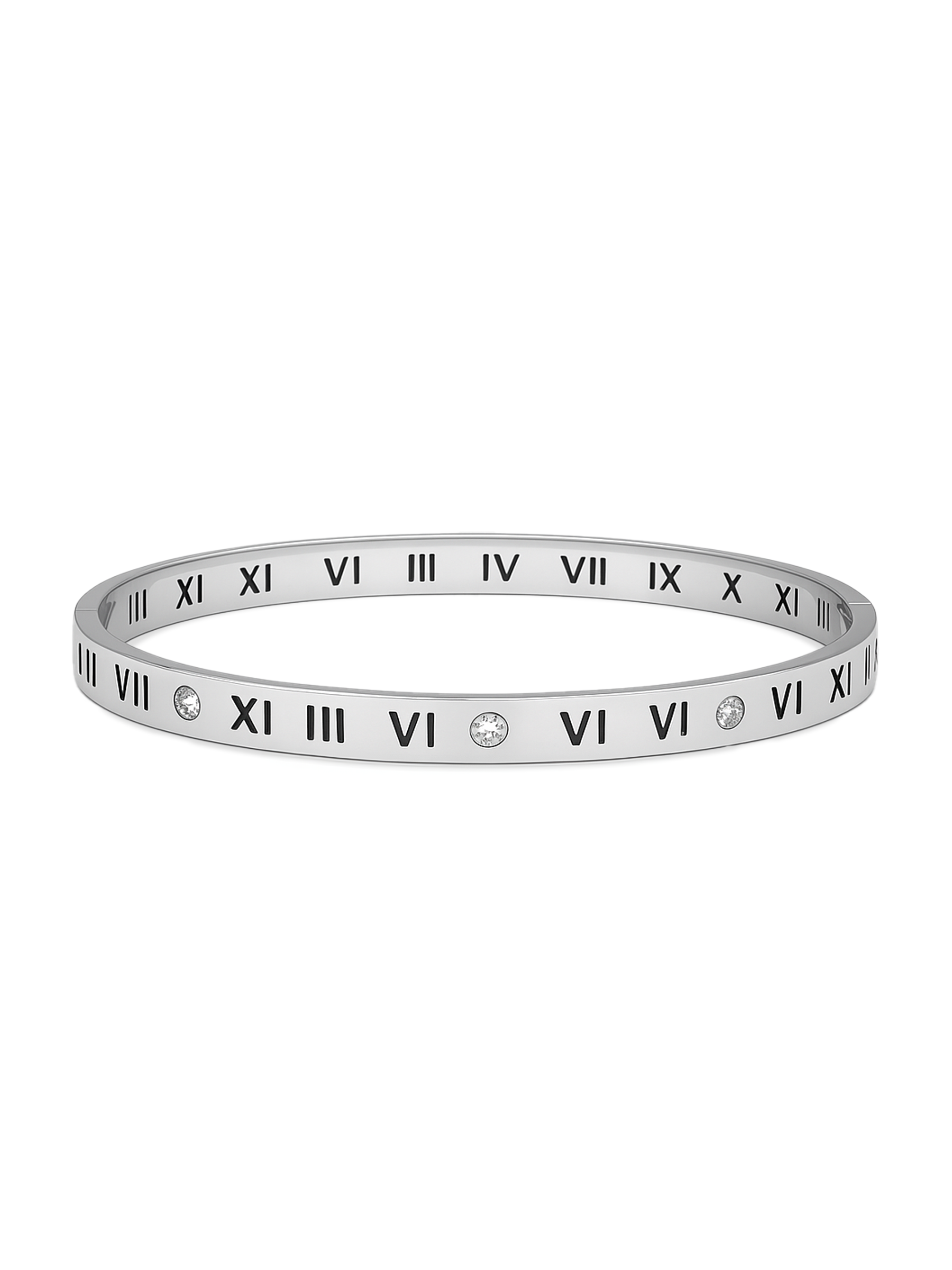 Roman Numeral Bangle Bracelet