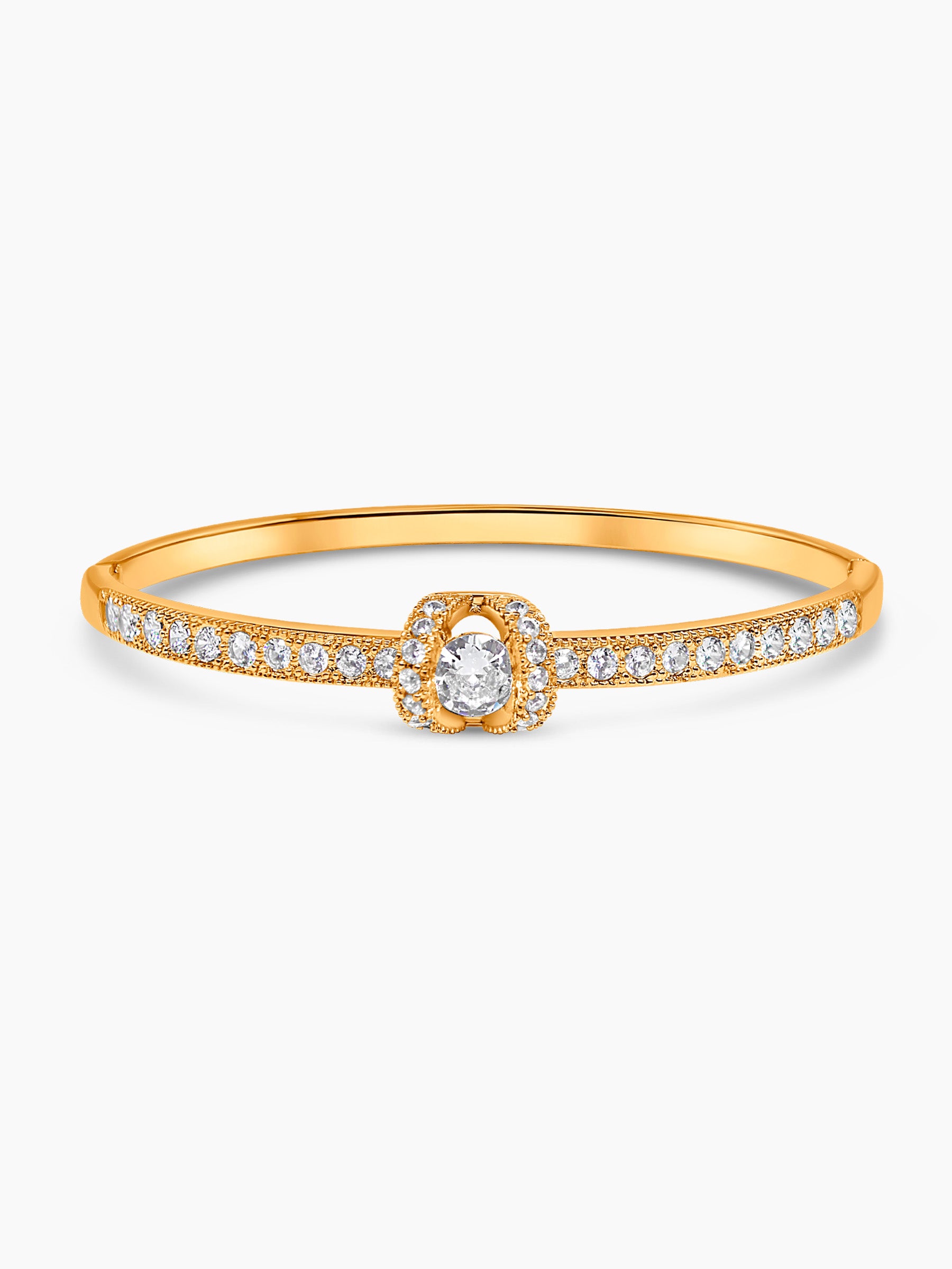 Rose Gold Bangle Bracelet By Amber Jones