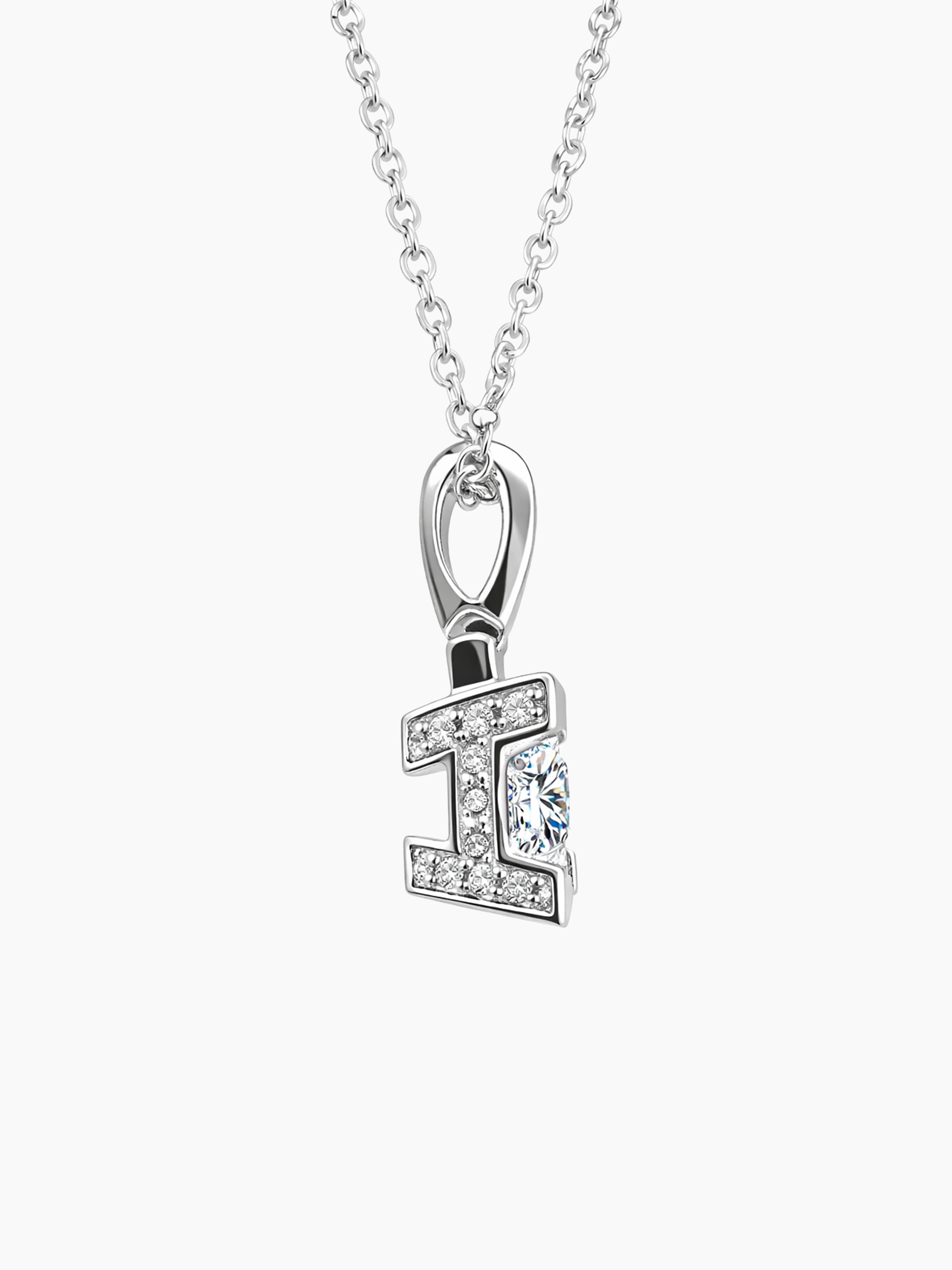 1ct Diamond Moissanite Pendant Necklace