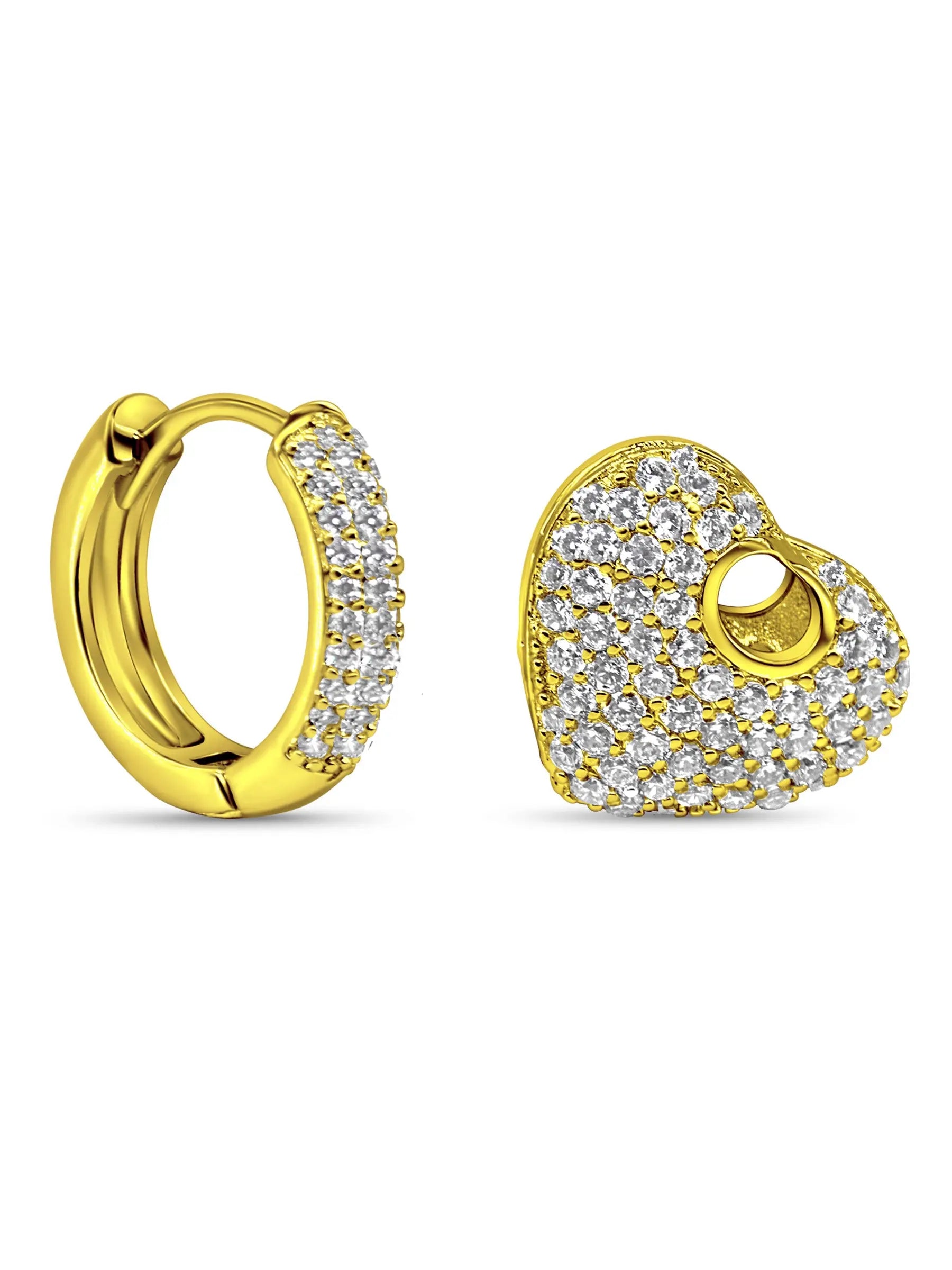 Silver Huggie Hoop Earrings for Women