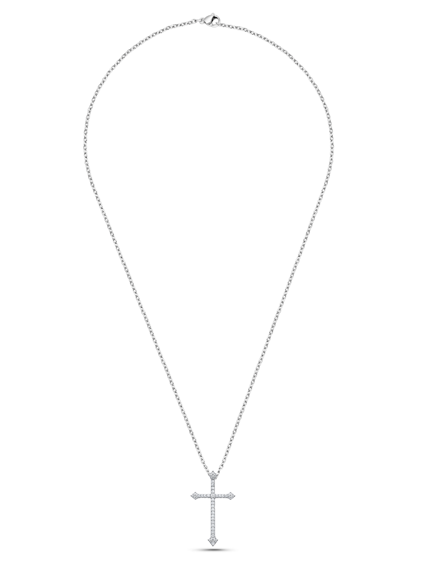Classic Cross Necklace 925 Sterling Silver
