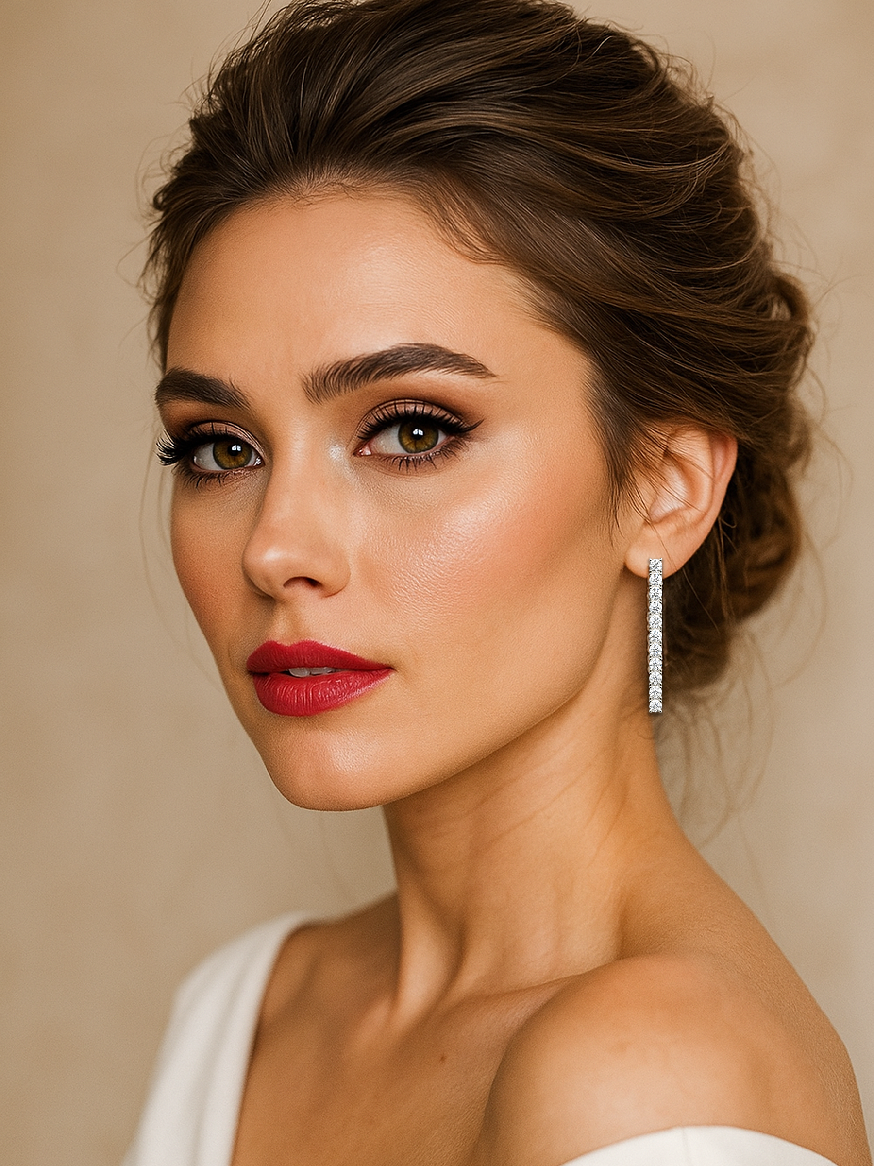 Tennis Line Earrings