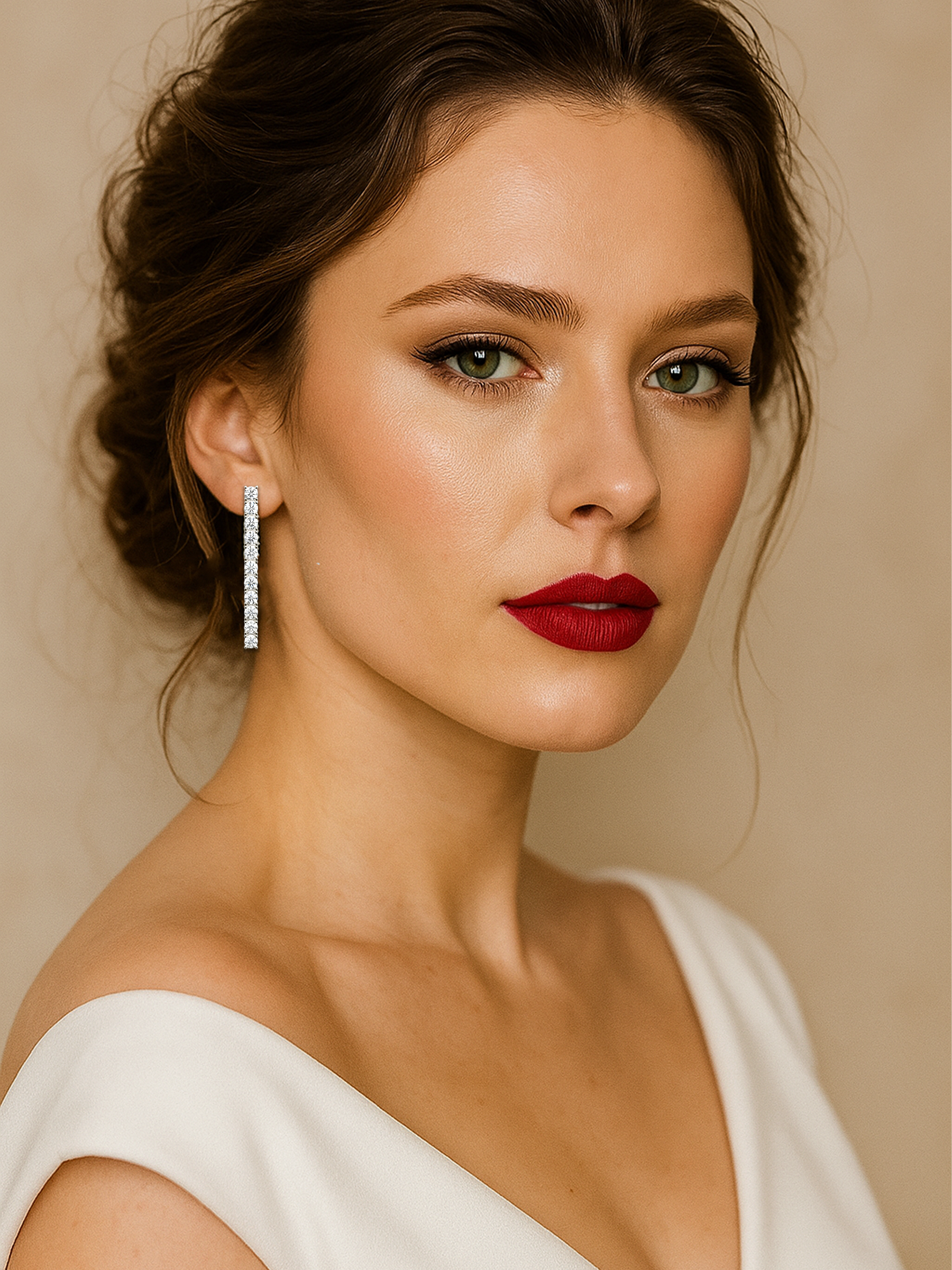 Tennis Line Earrings