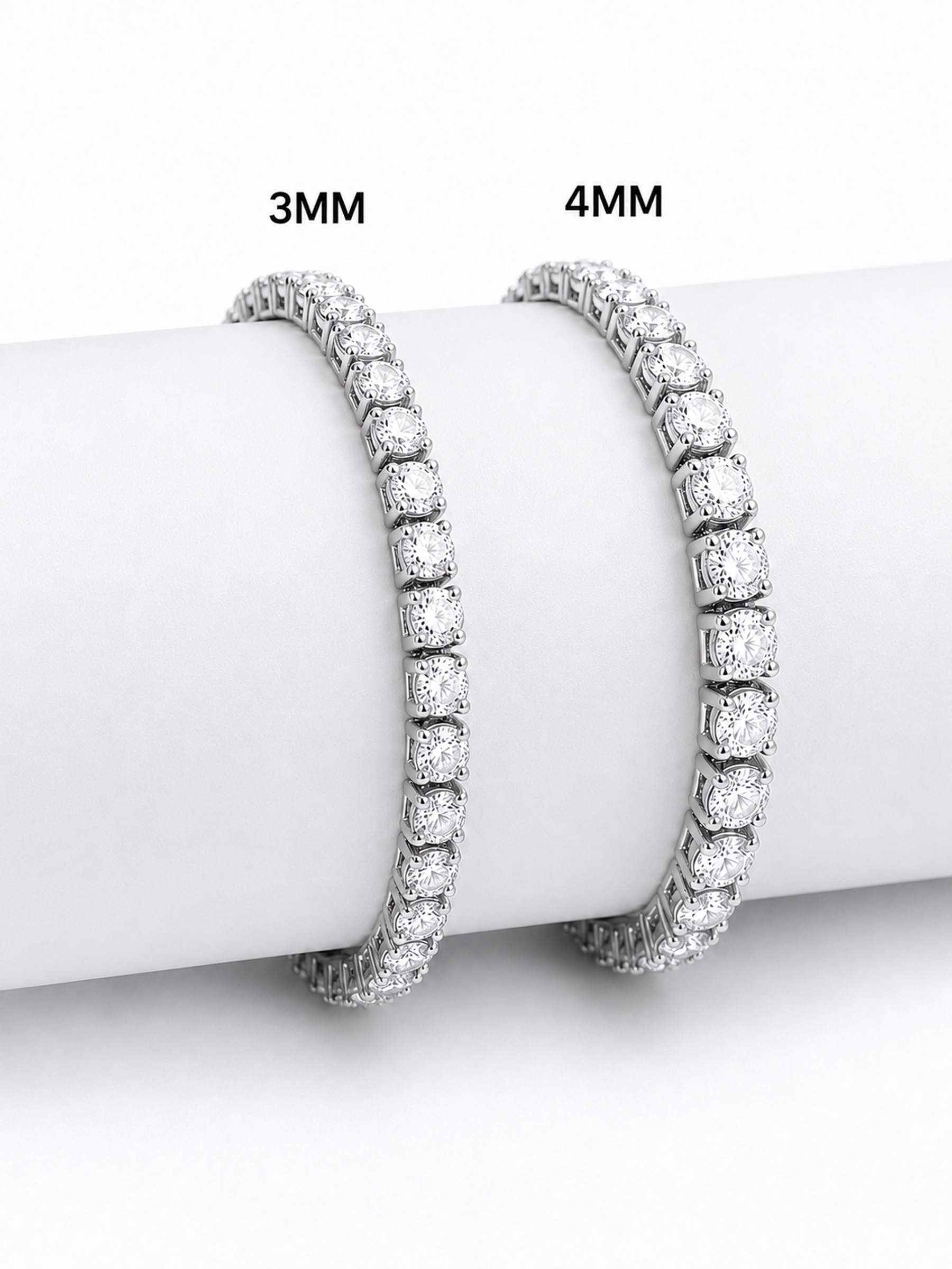 Tennis Bracelet 18K Platinum Tone Finish