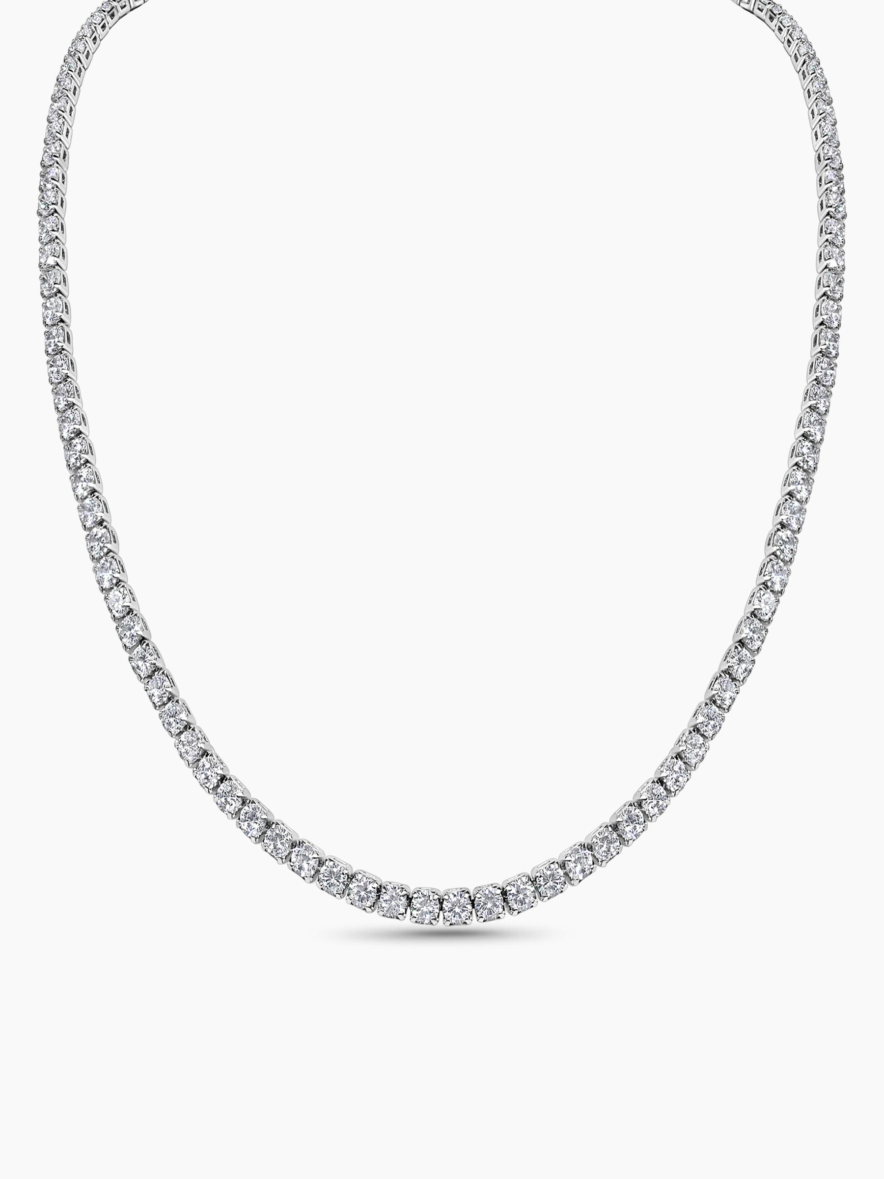 sparkling tennis necklace