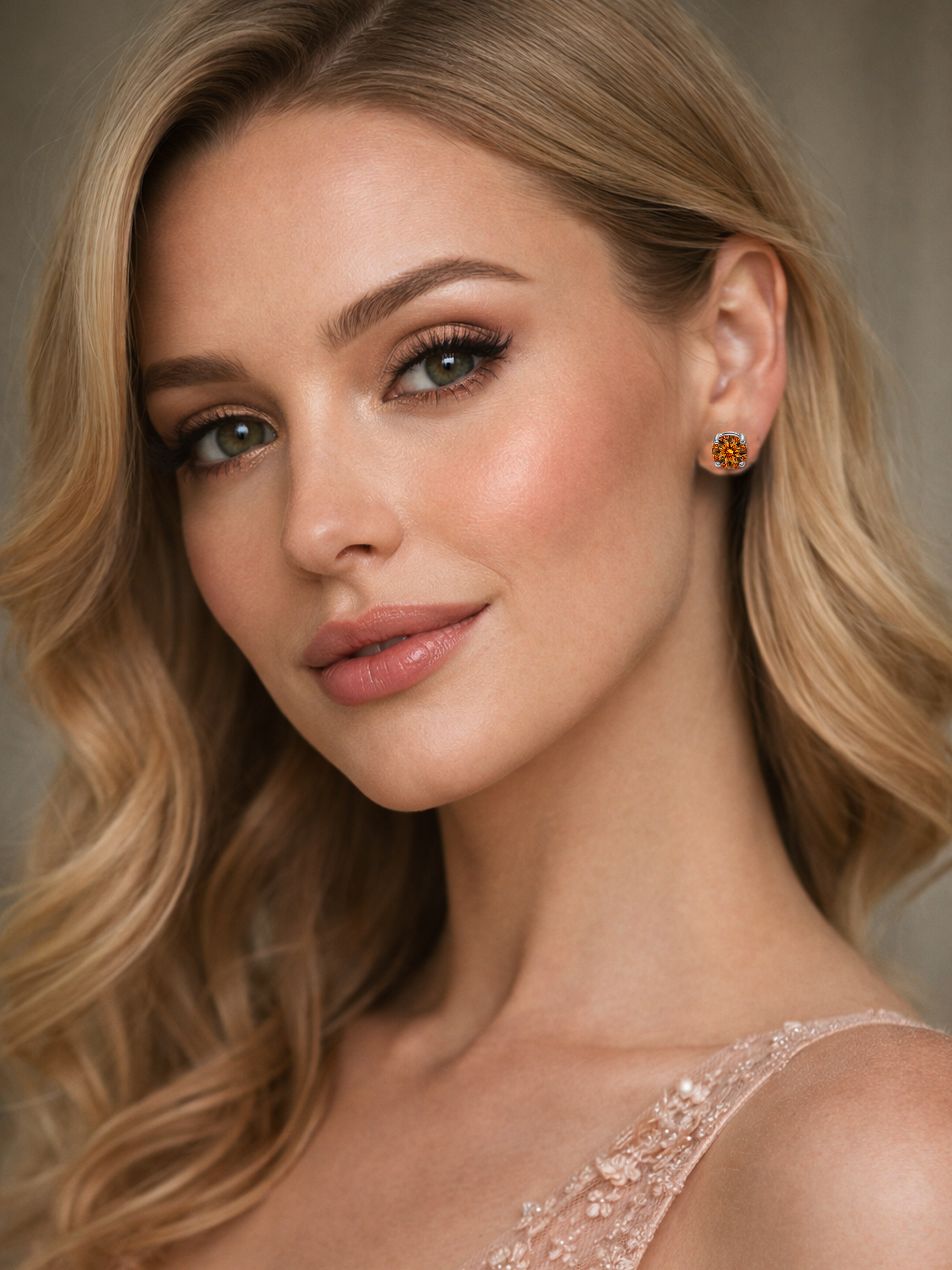 Yellow Topaz Stud Earrings 925 Sterling Silver