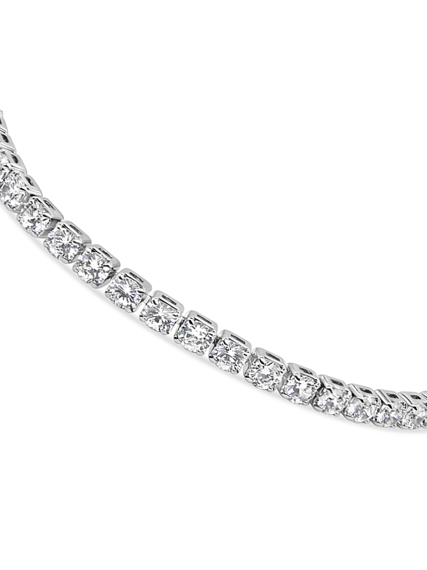 Sparkling Adjustable Tennis Bracelet AJ™ Rhodium Plated