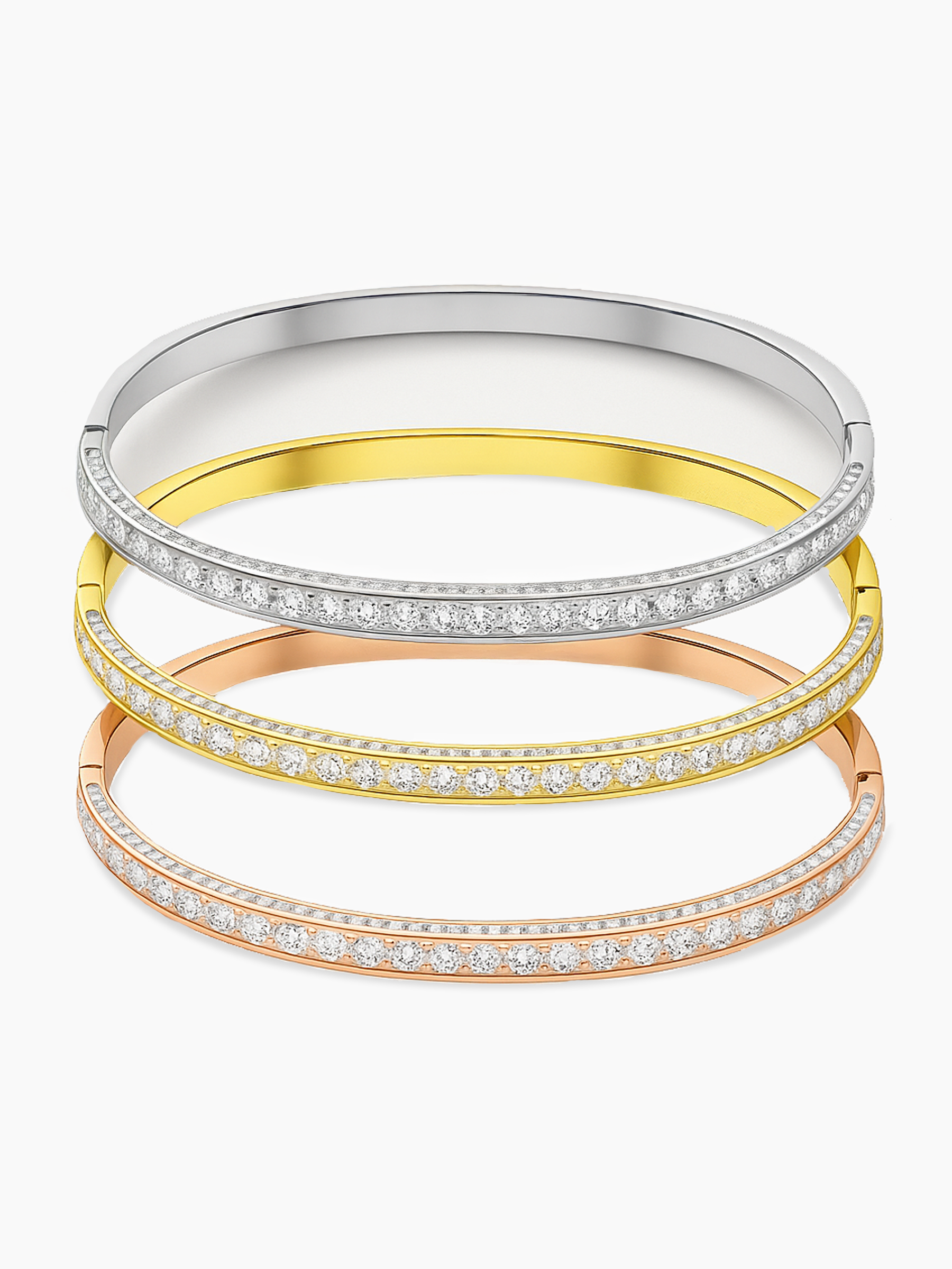 Bangle Bracelet 18K Gold Plated AMBER JONES