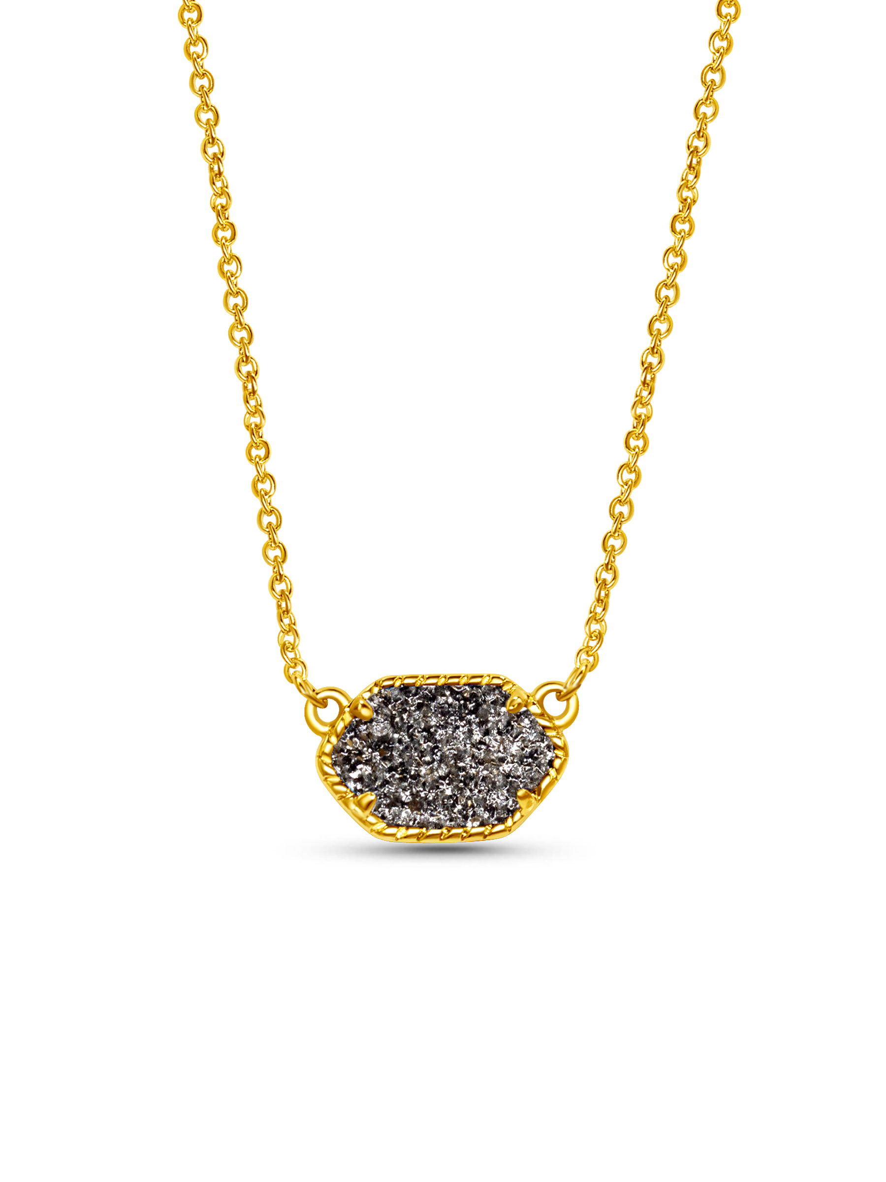 Sapphire Pendant Necklace 18K Gold Plated