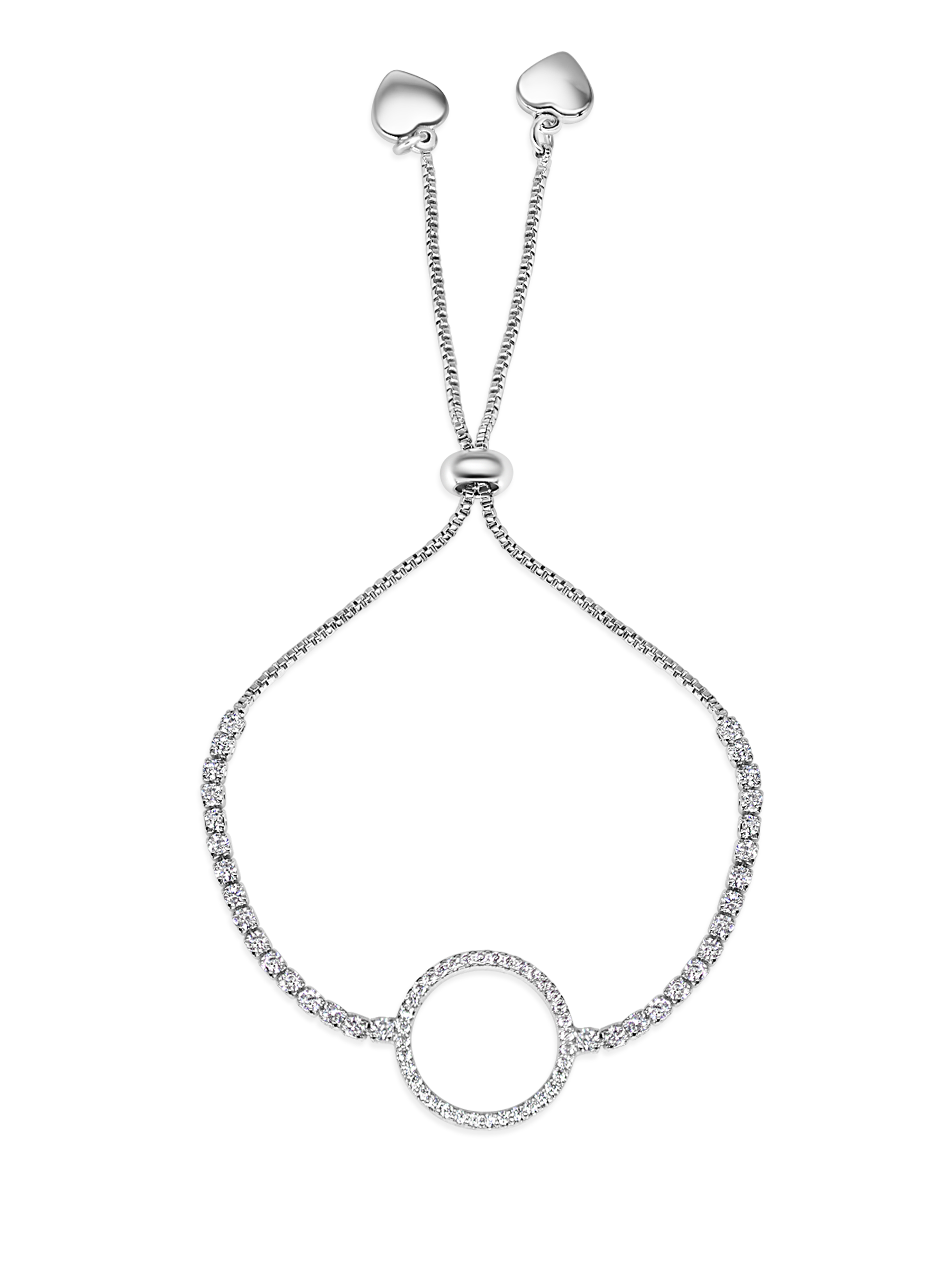 Eternity Love Bracelet Rhodium Plated