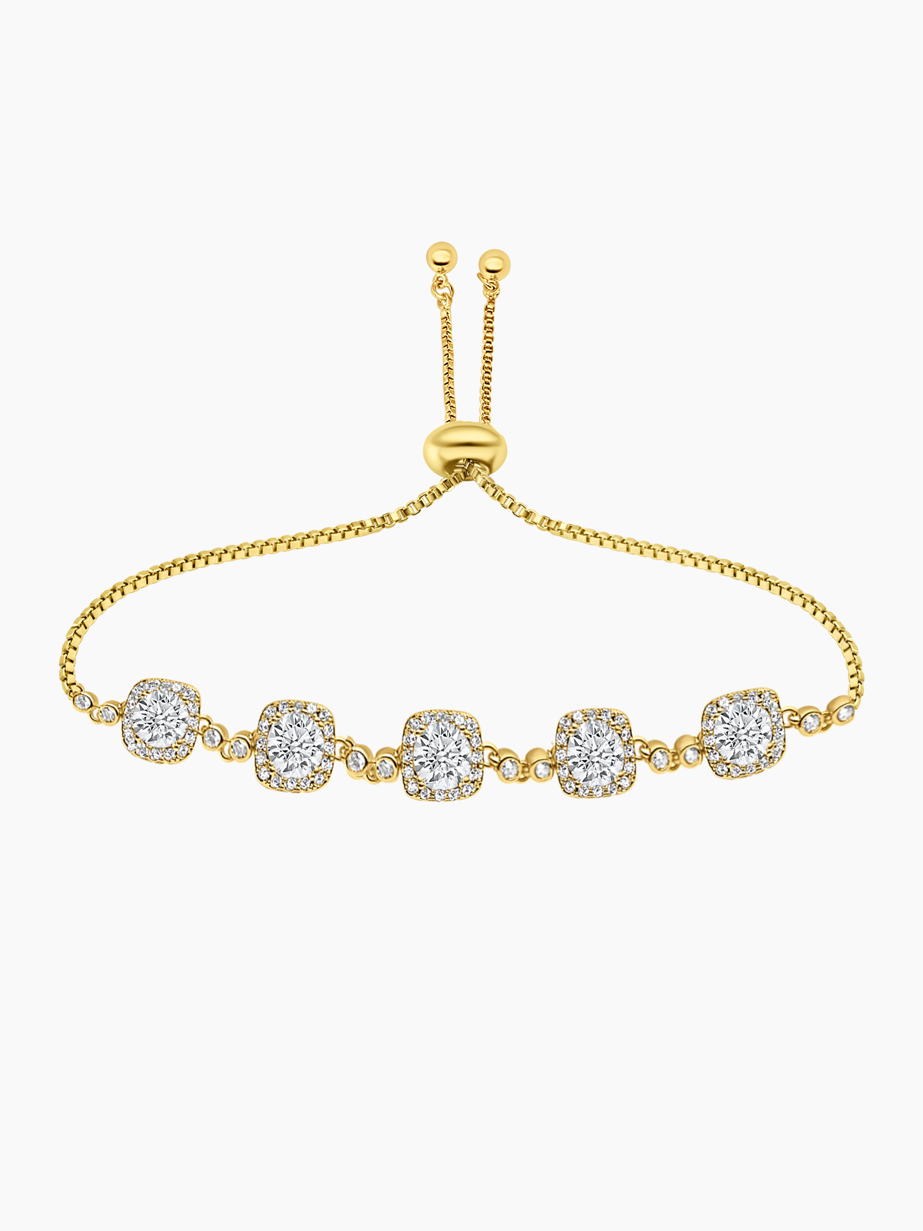 Olivia Paris Gold Adjustable Bracelet 18K Gold Tone Plated