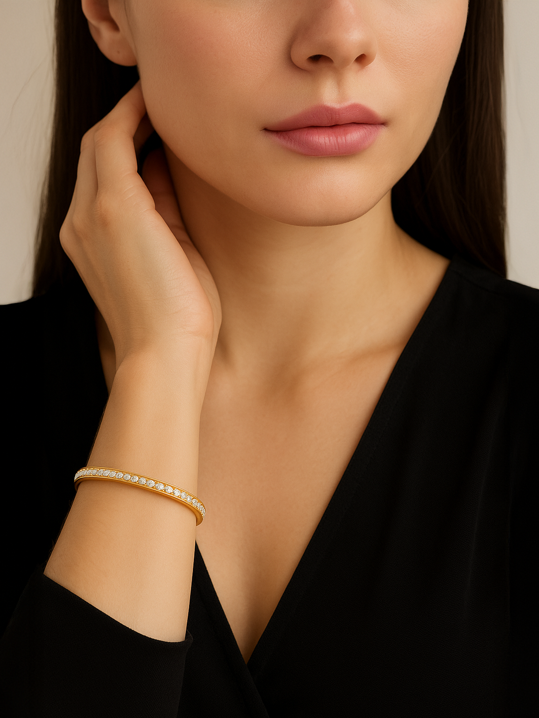 Bangle Bracelet 18K Gold Plated