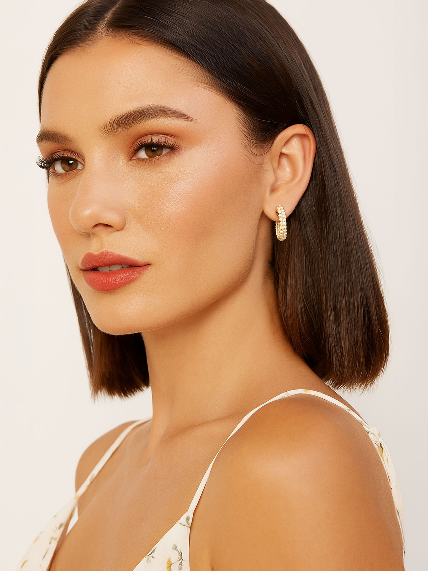 Gold Huggie Earrings