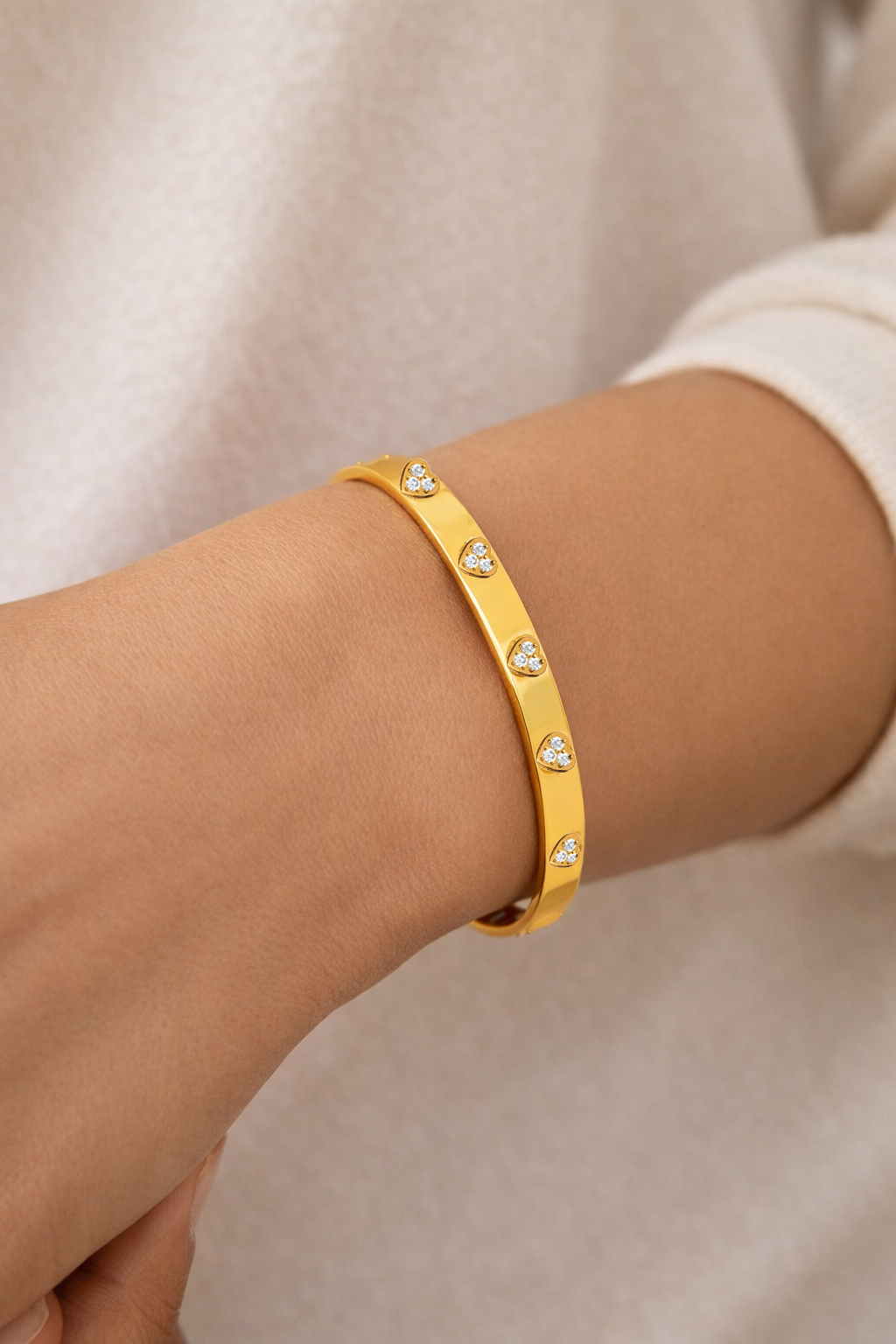 Love Heart Eternity Bangle