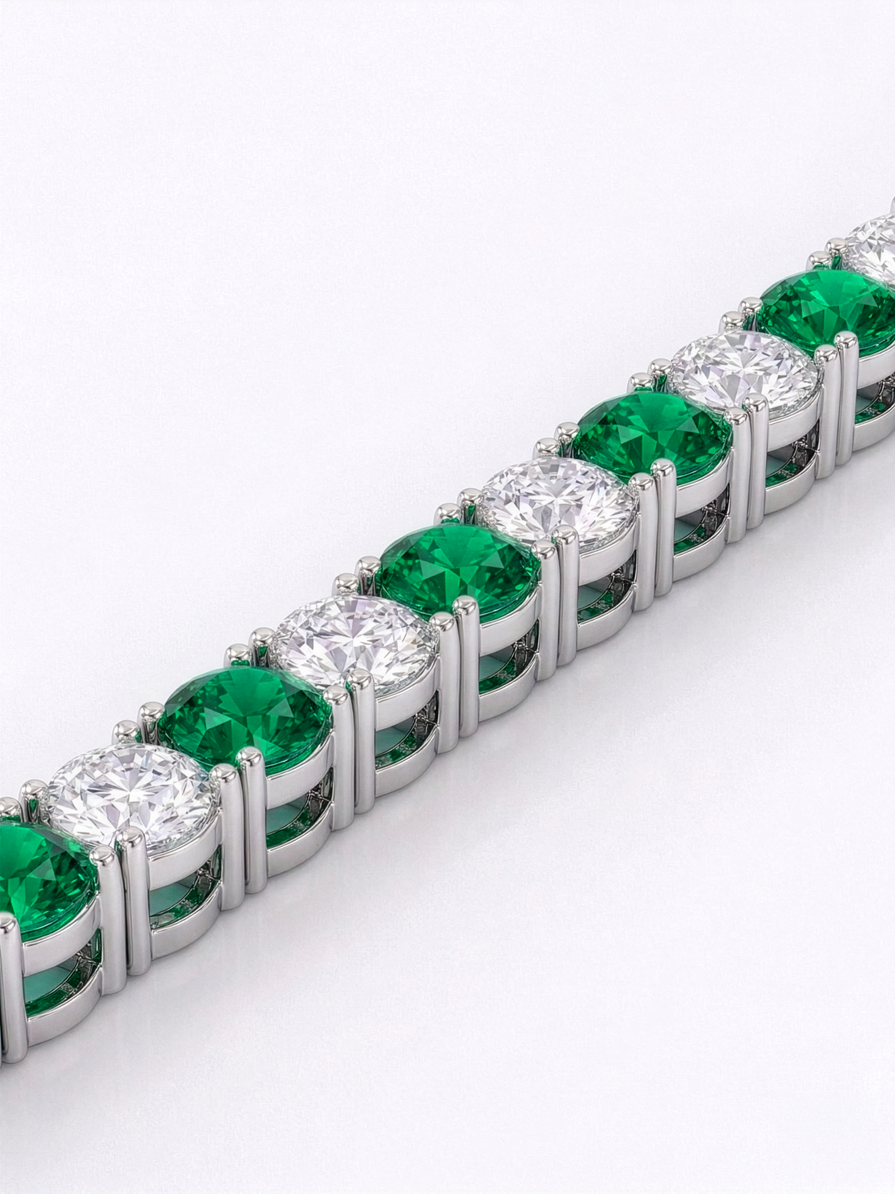 Adjustable Emerald Tennis Bracelet