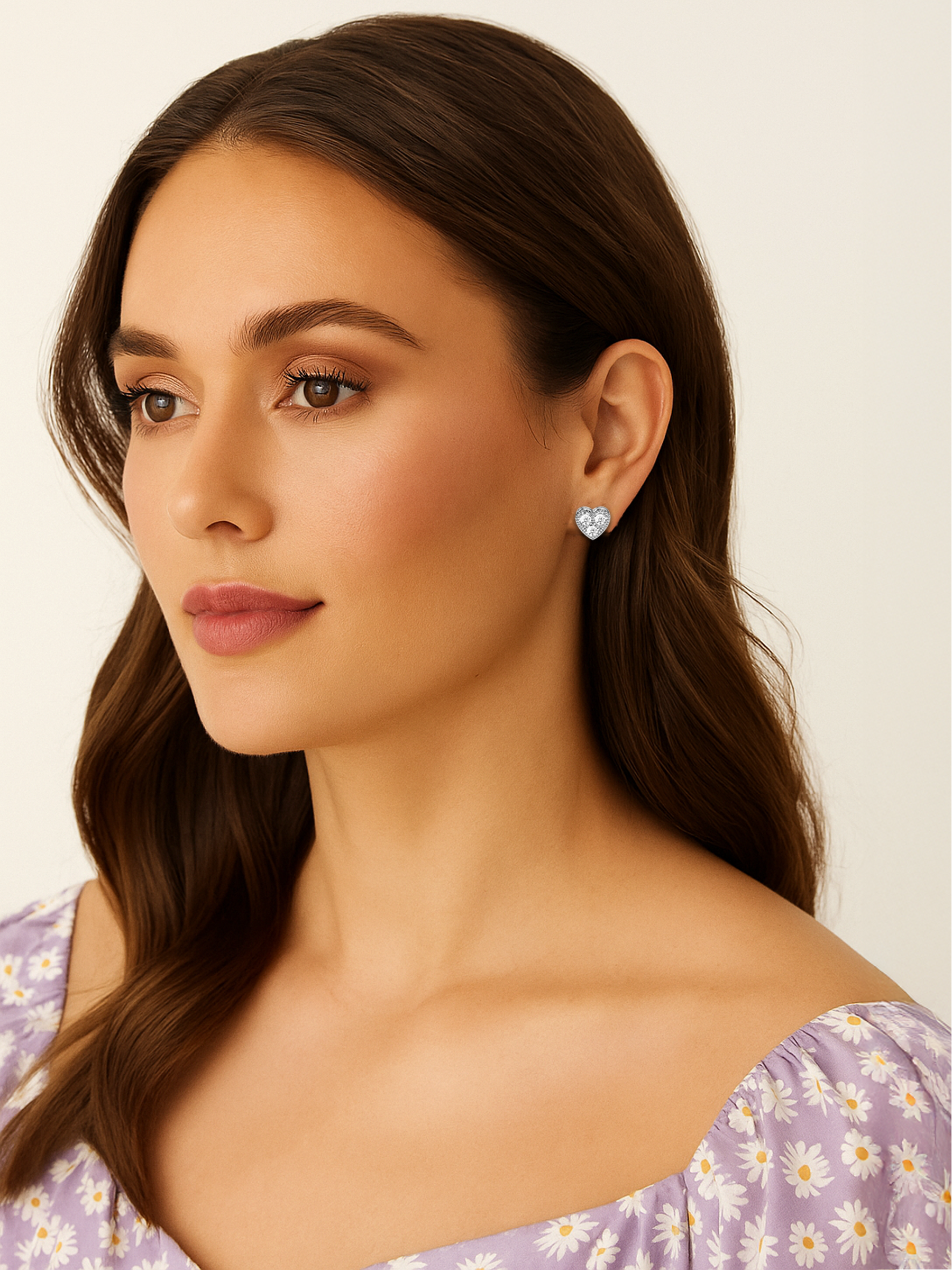 Silver Heart Earrings