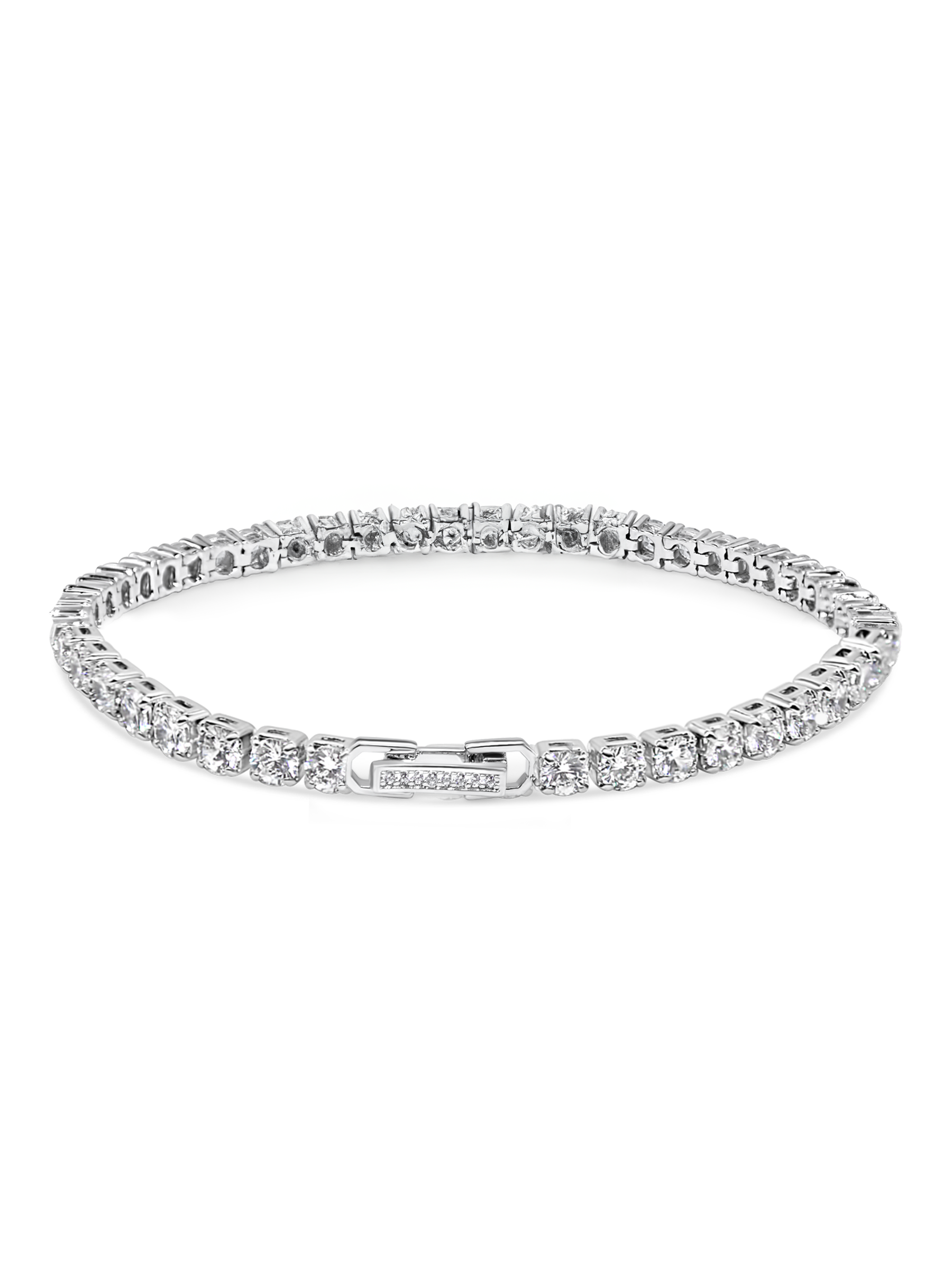 Sparkling Tennis Bracelet AJ™ Rhodium Plated