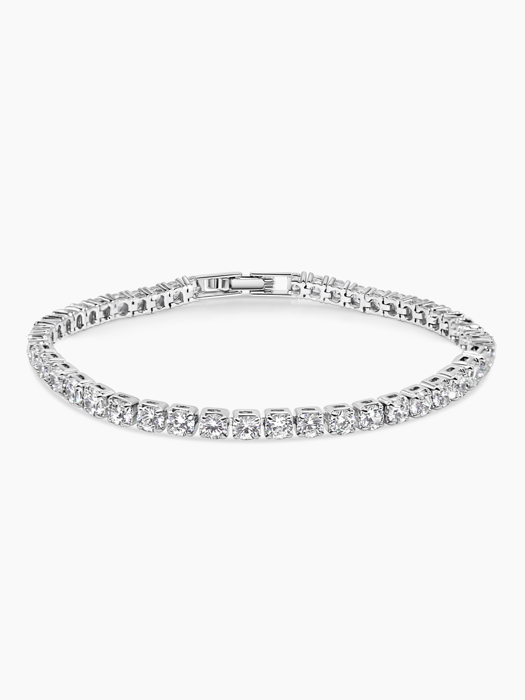 Sparkling Tennis Bracelet AJ™ Rhodium Plated