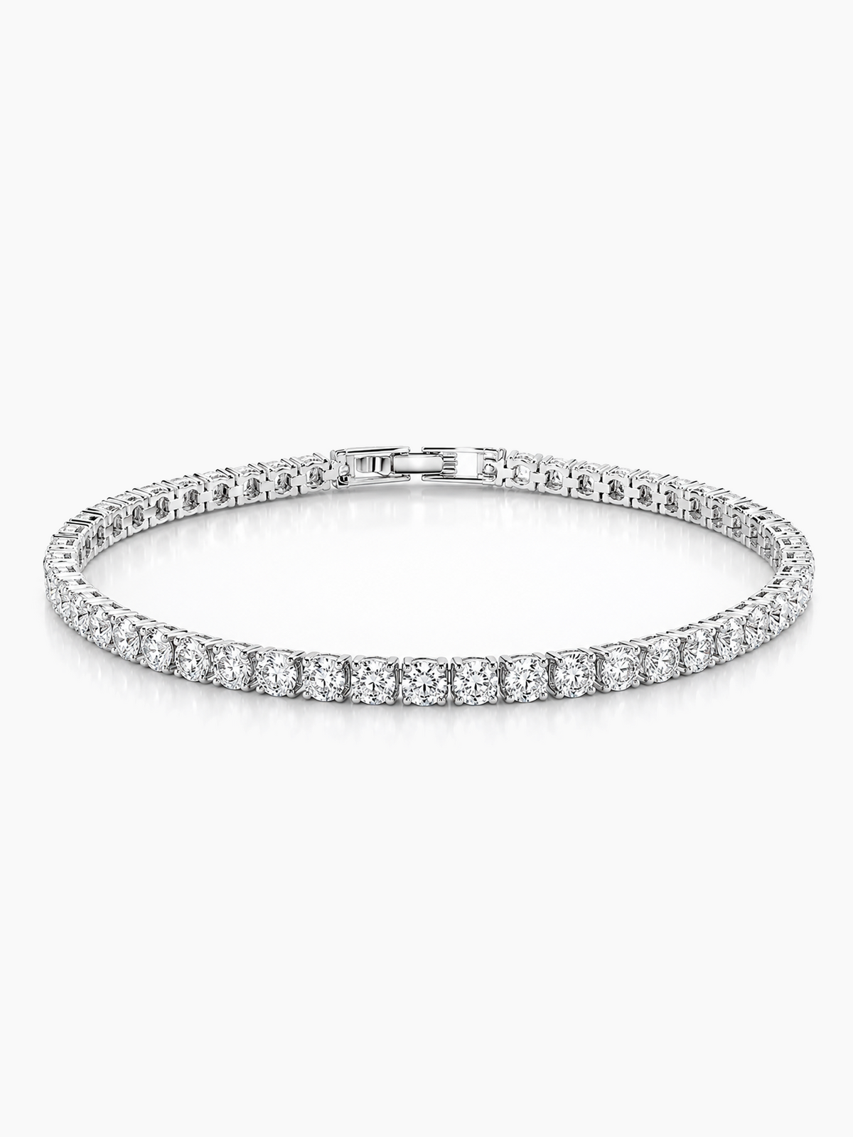 Sparkling Tennis Bracelet AJ™ Rhodium Plated