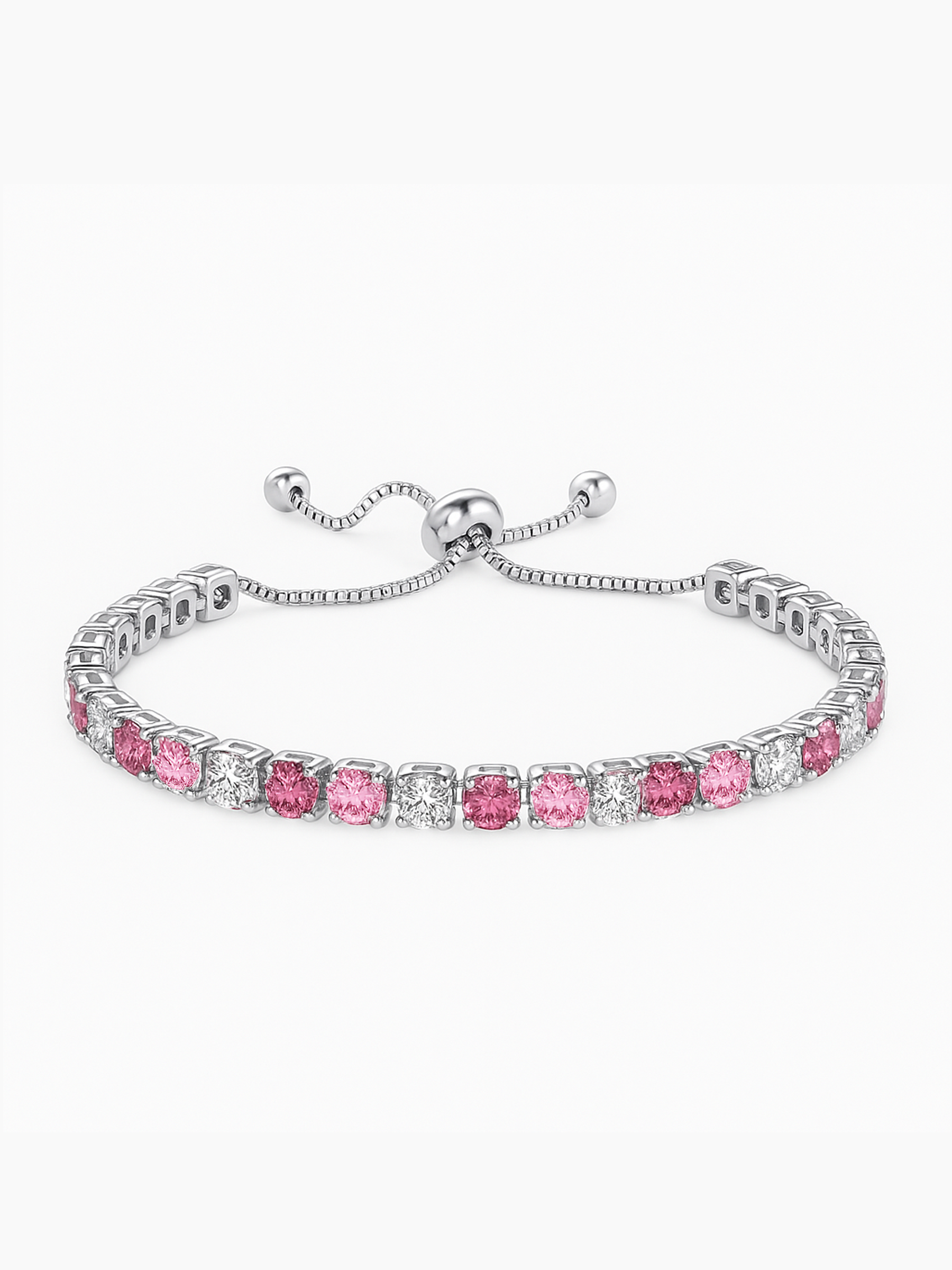 Pink Tennis Bracelet By Olivia Paris