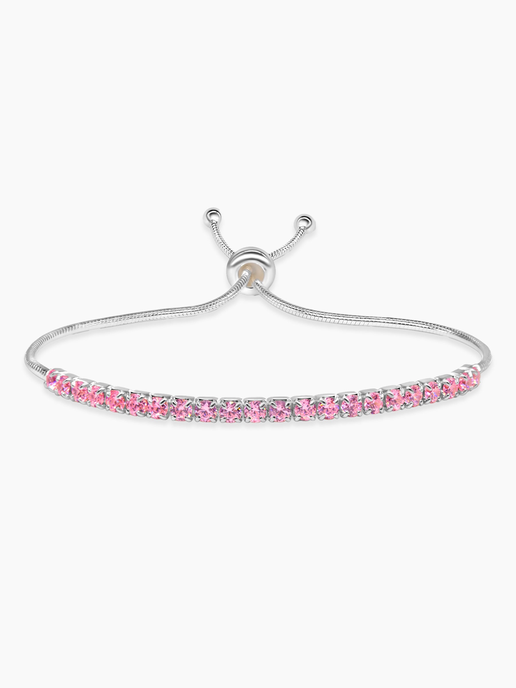 Pink Tennis Bracelet