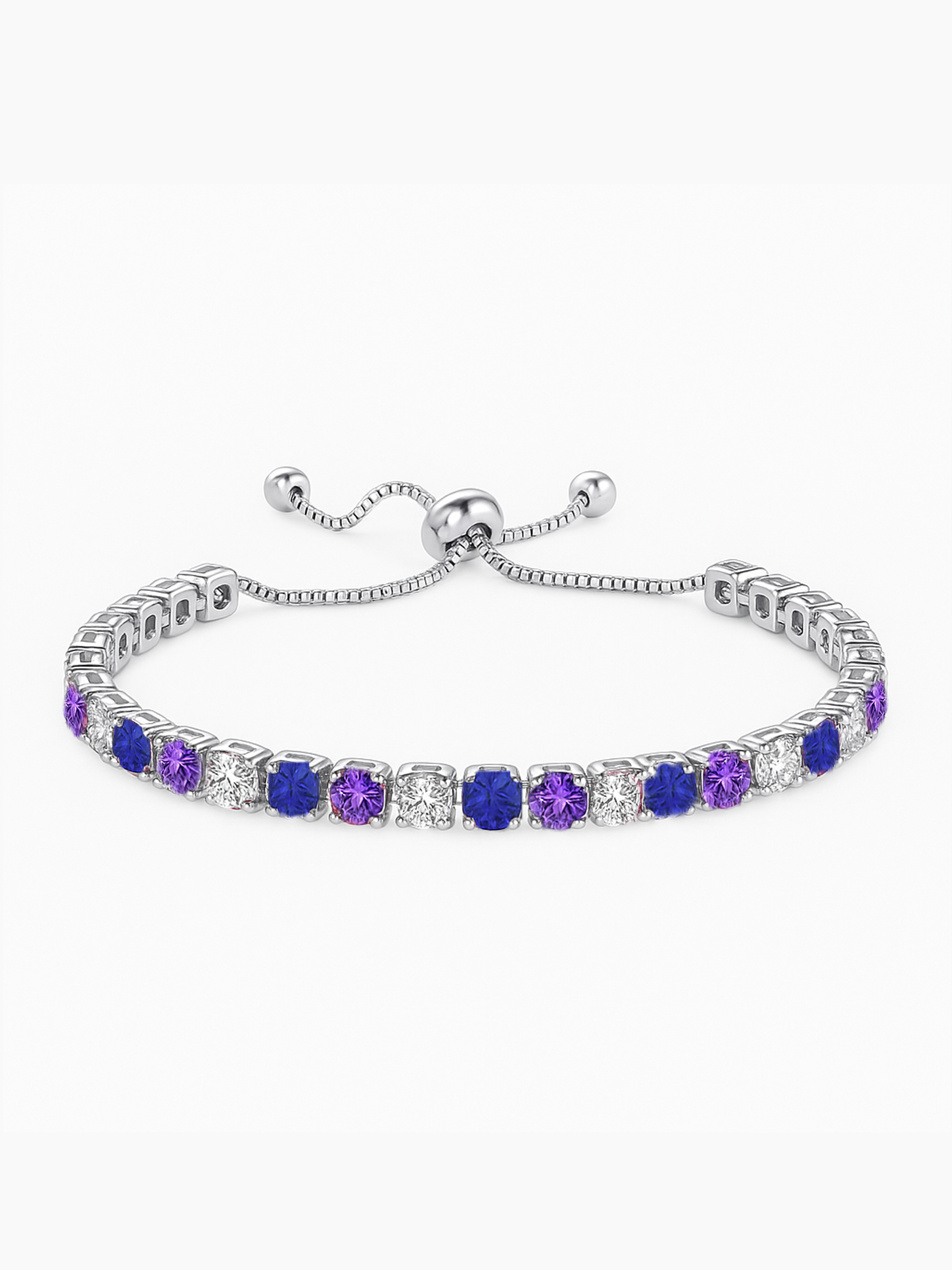 Purple Tennis Bracelet By Olivia Paris