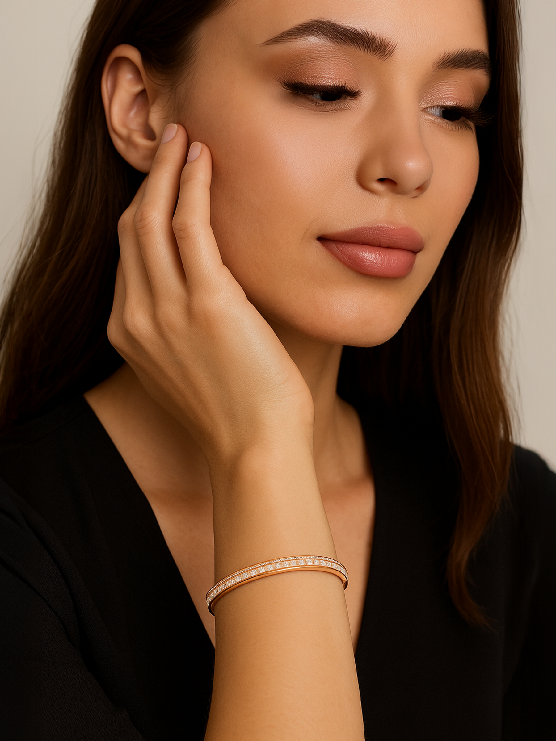 Bangle Bracelet 18K Gold Plated