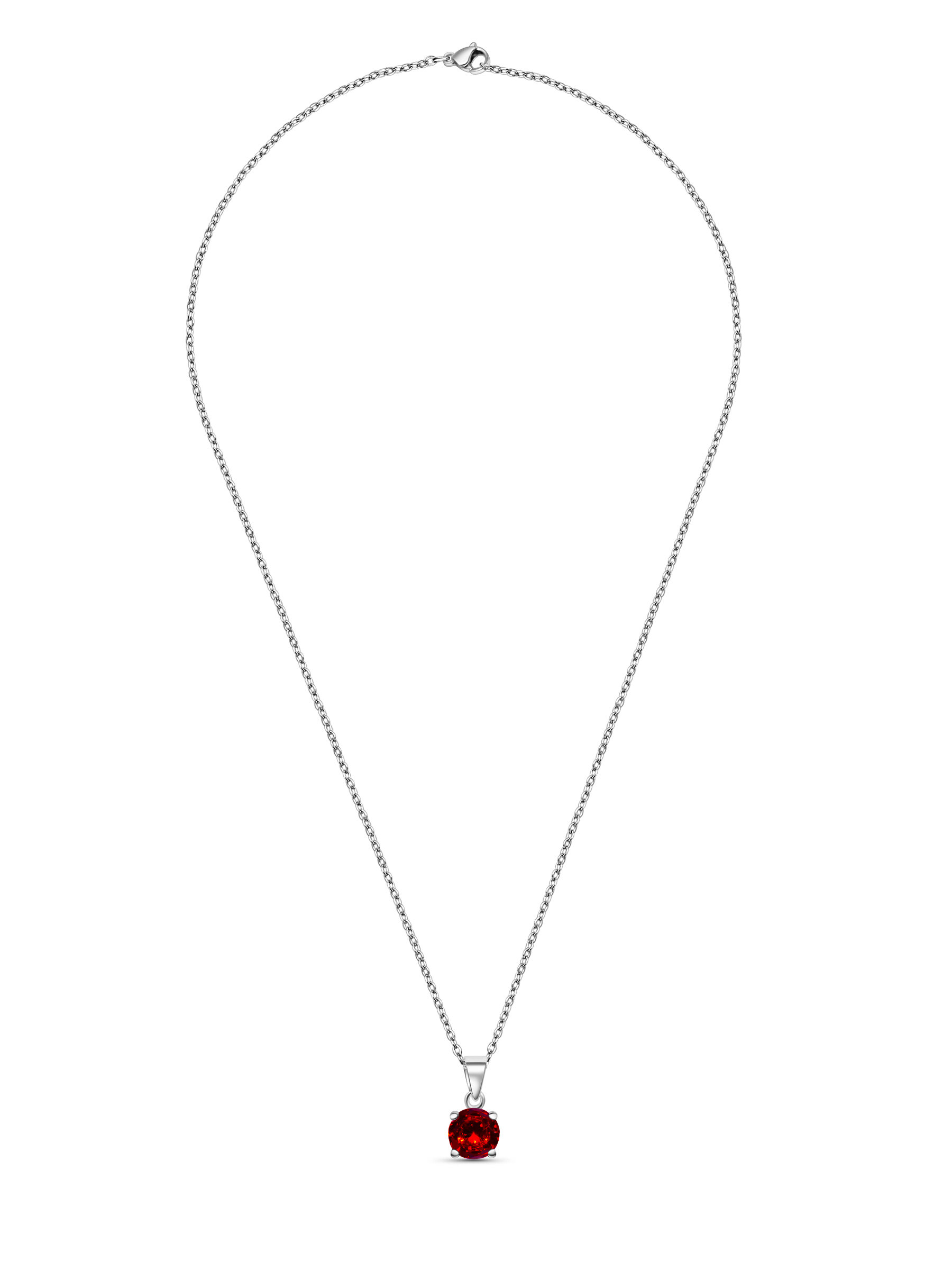 1.25ct Lab Grown Ruby Pendant Necklace