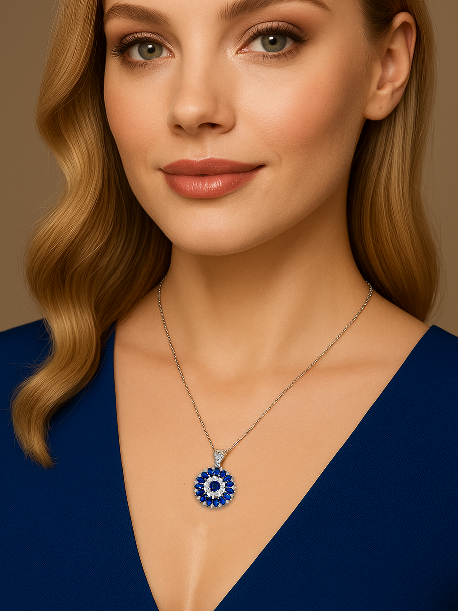 Sapphire Blue Necklace