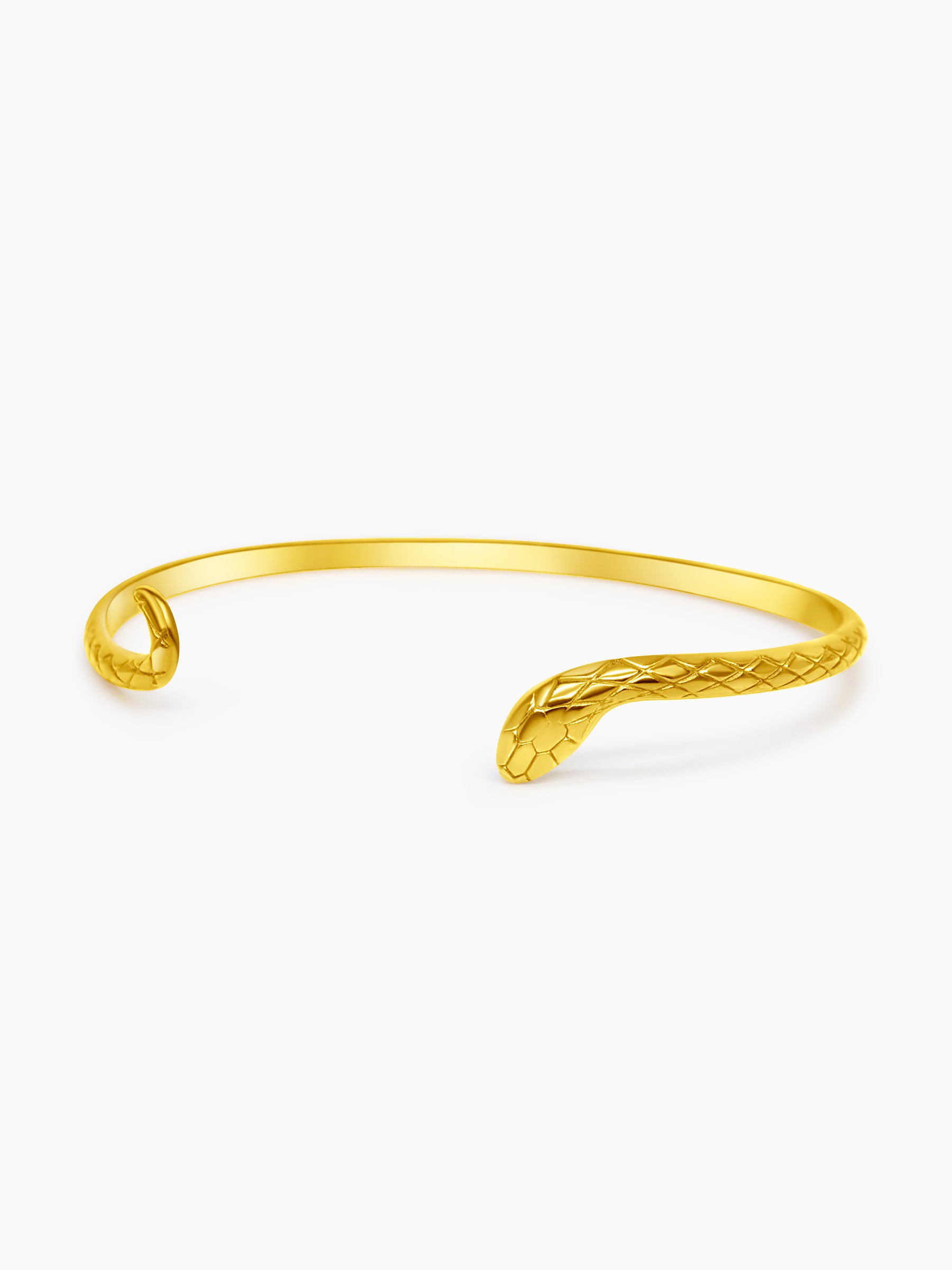 Serpent Cuff Gold Bracelet