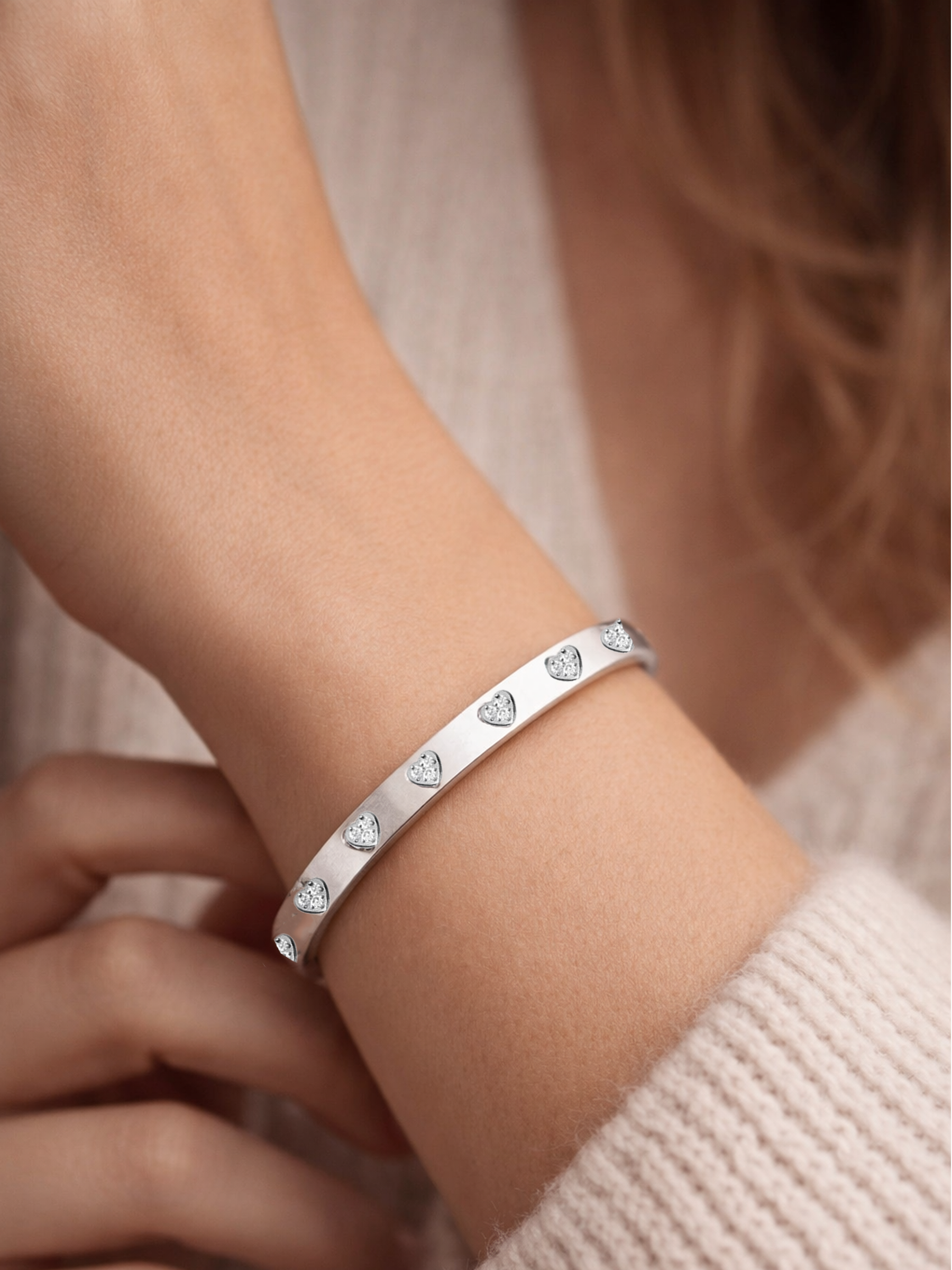 Love Heart Eternity Bangle
