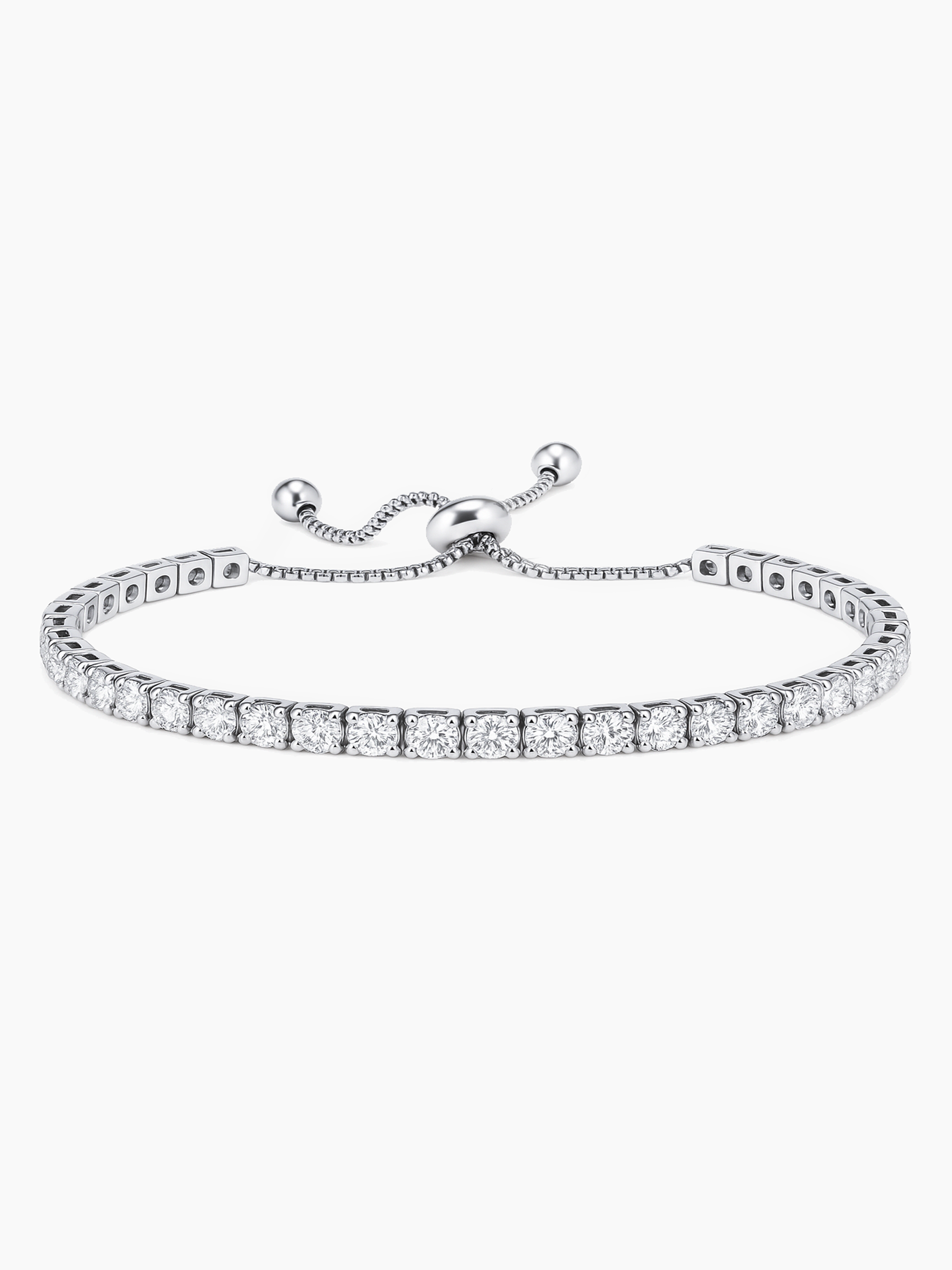 Tennis Bracelet 18K White Gold Plated
