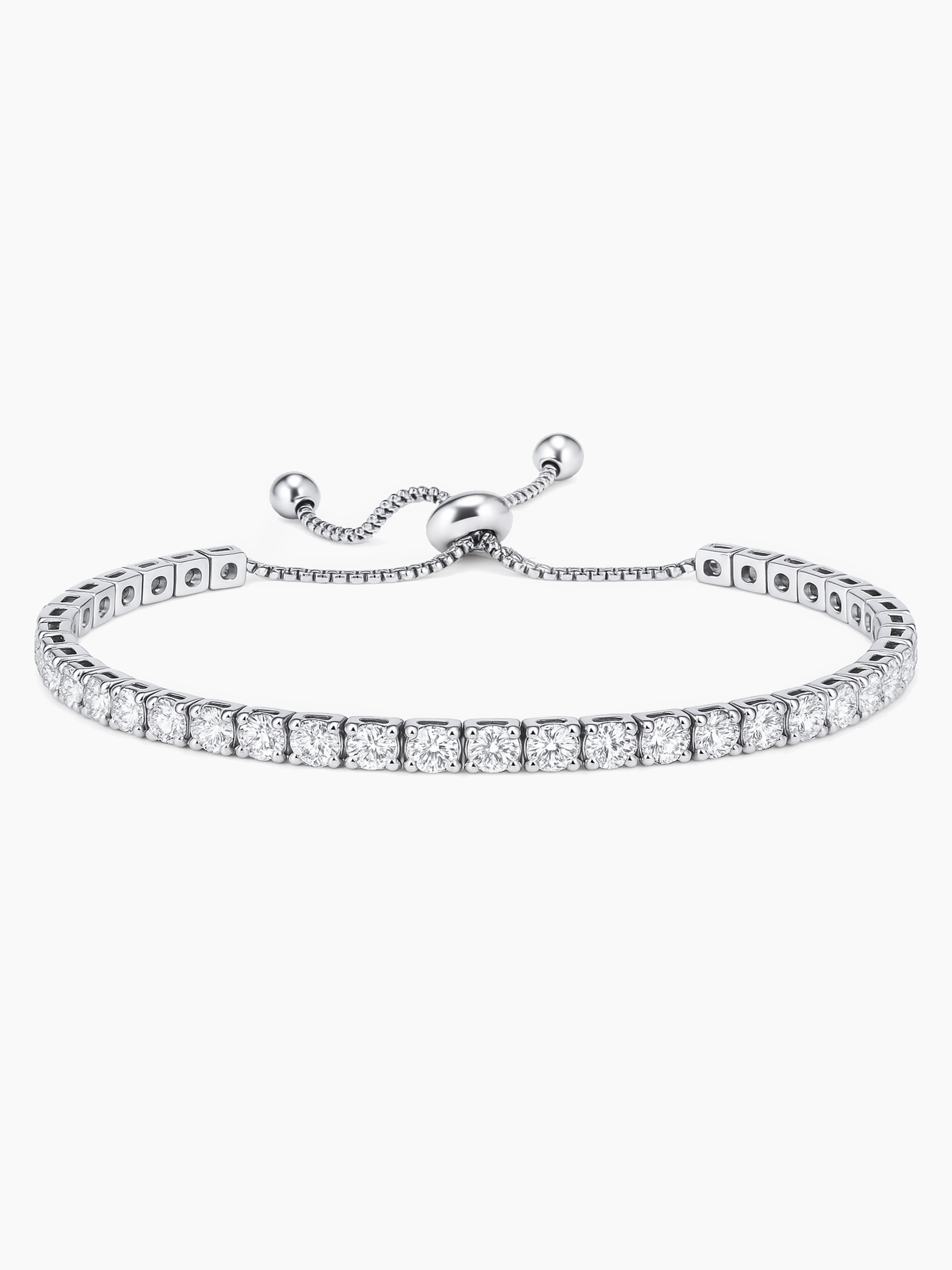 Tennis Bracelet 18K White Gold Plated