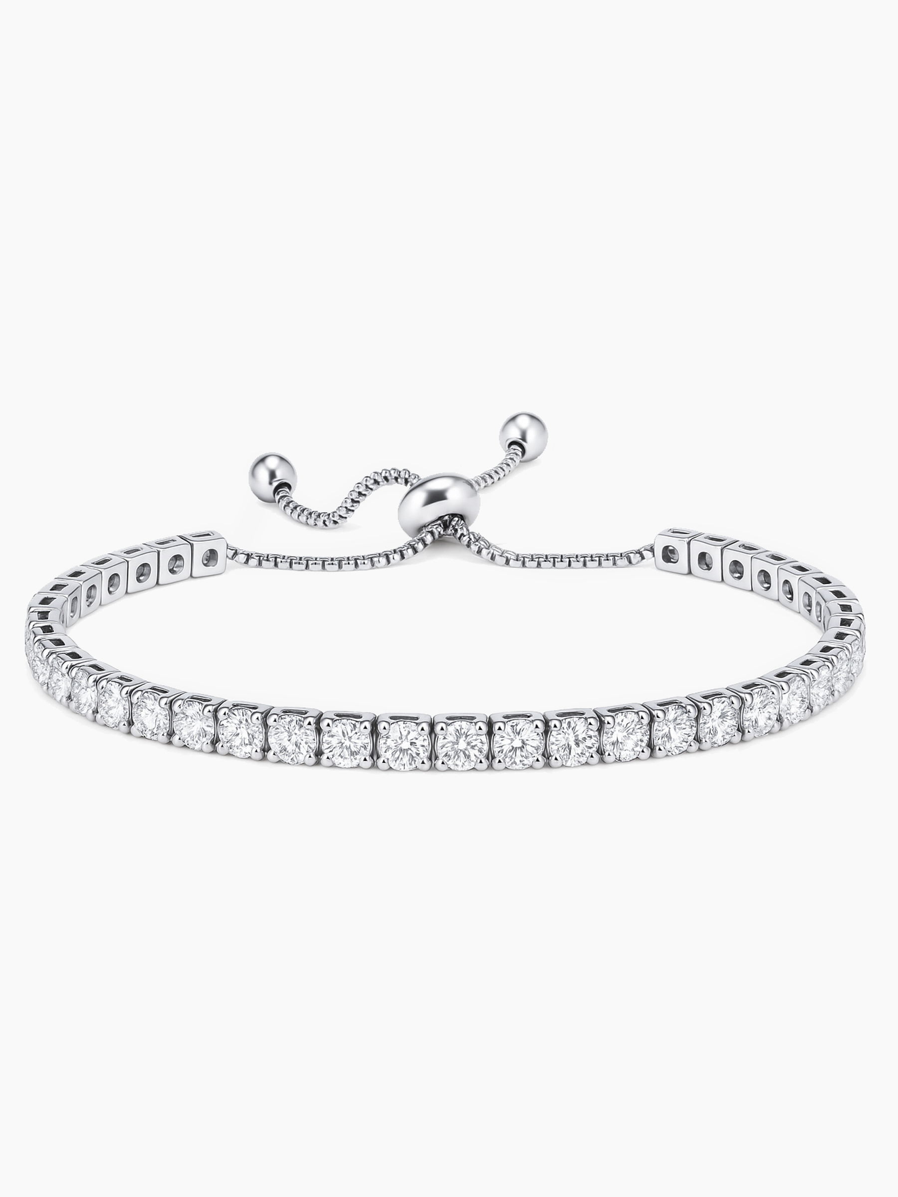 Tennis Bracelet 18K White Gold Plated