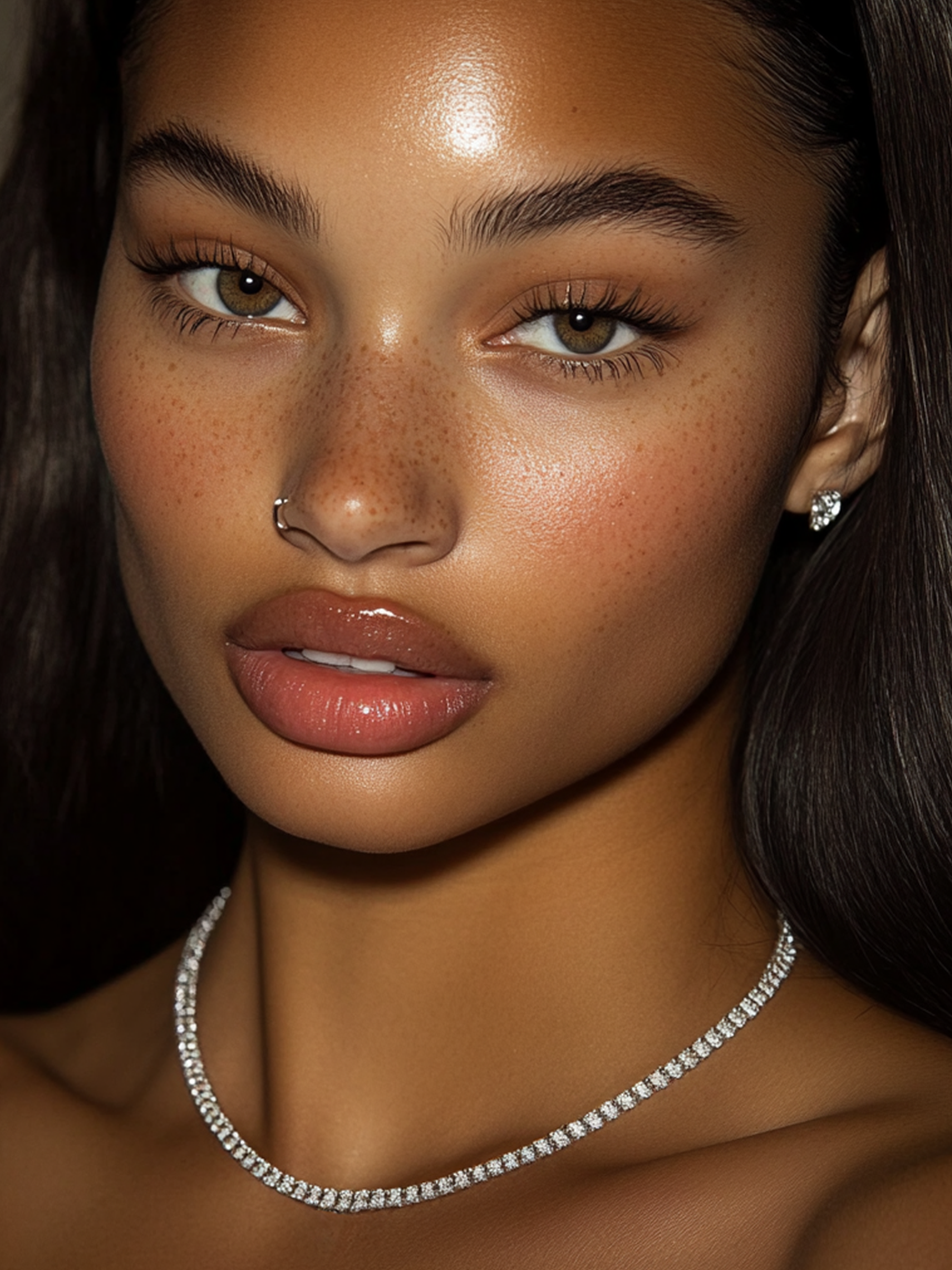 sparkling tennis necklace