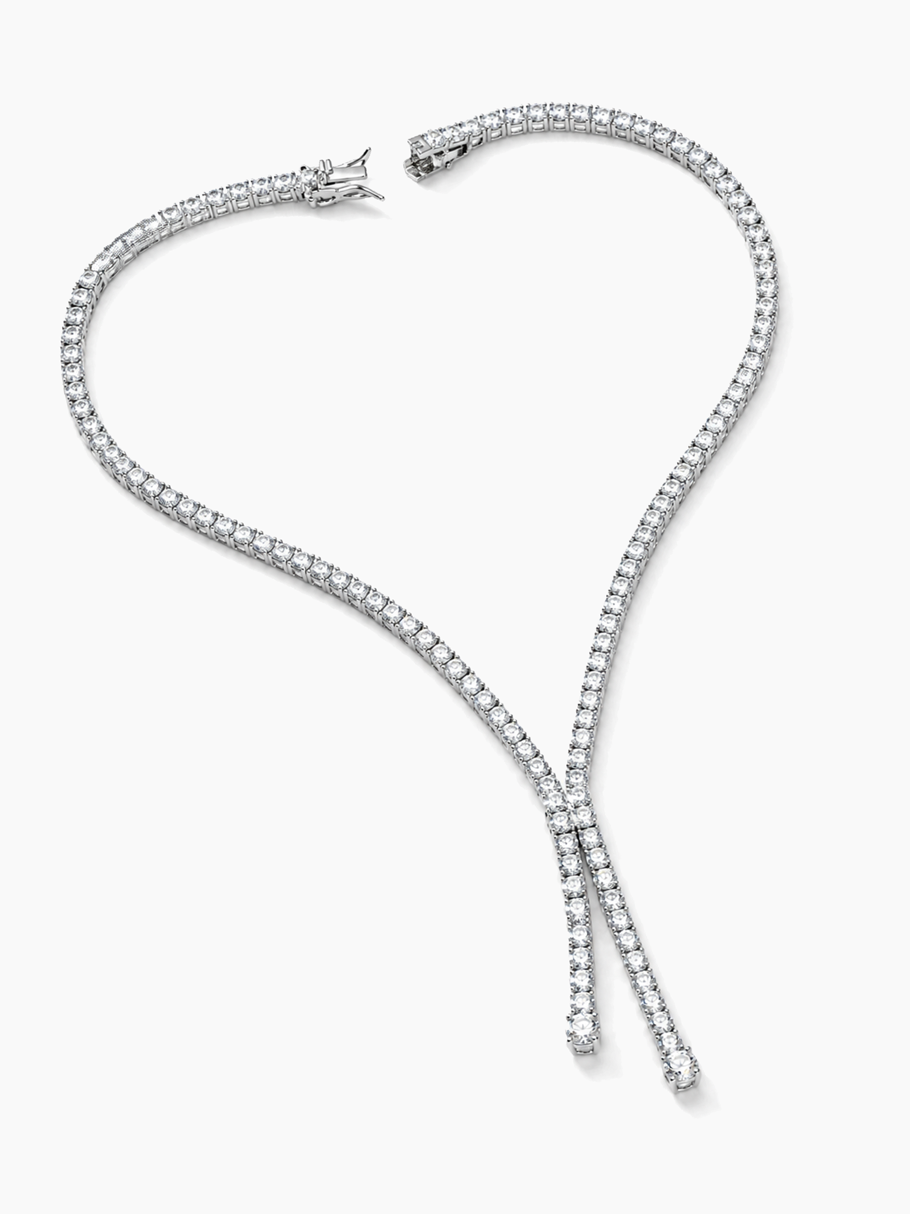 Sparkling Tennis Y Necklace